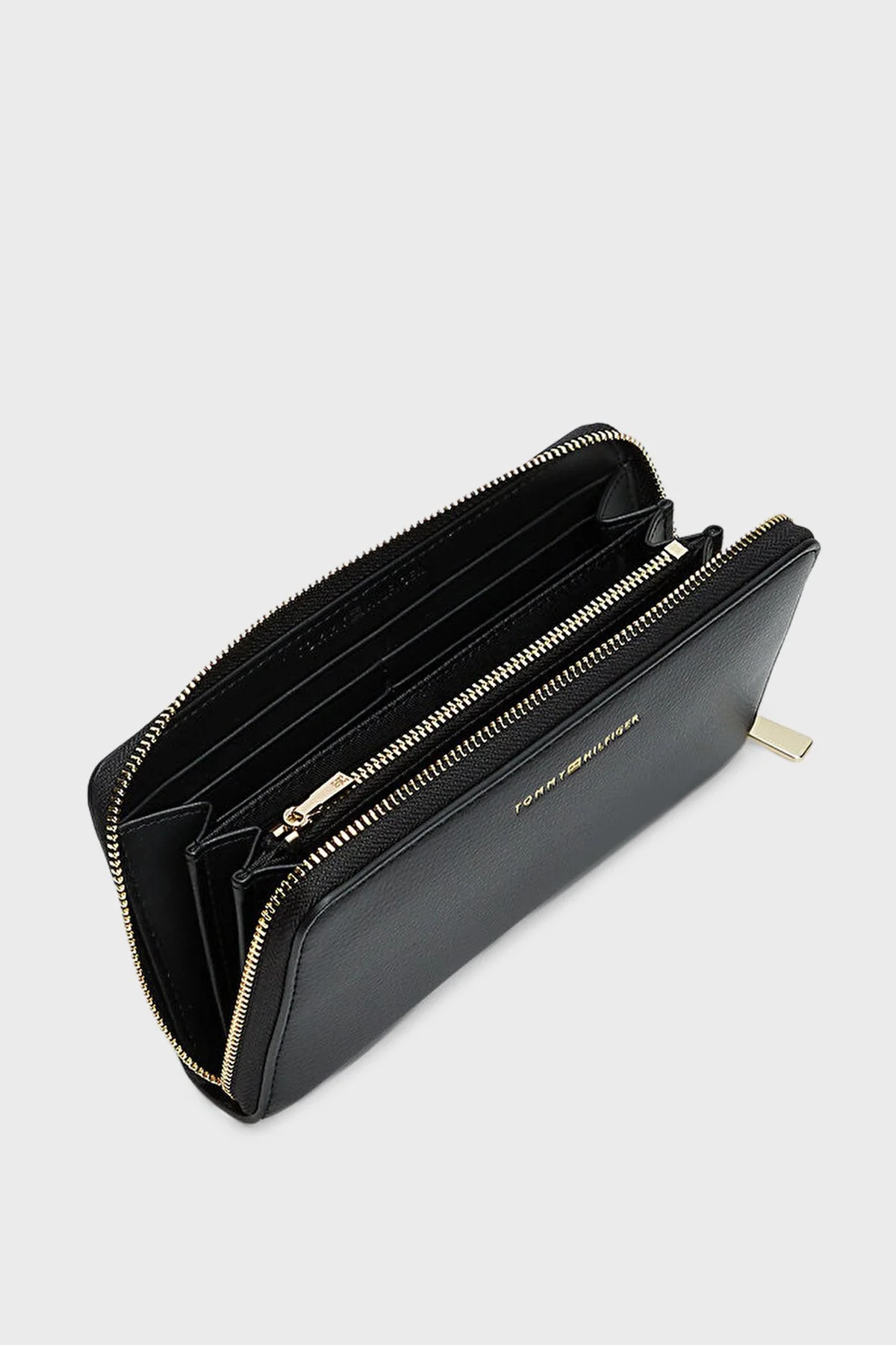 Tommy Hilfiger Logolu Bayan Cüzdan AW0AW18125 BDS SİYAH - 4