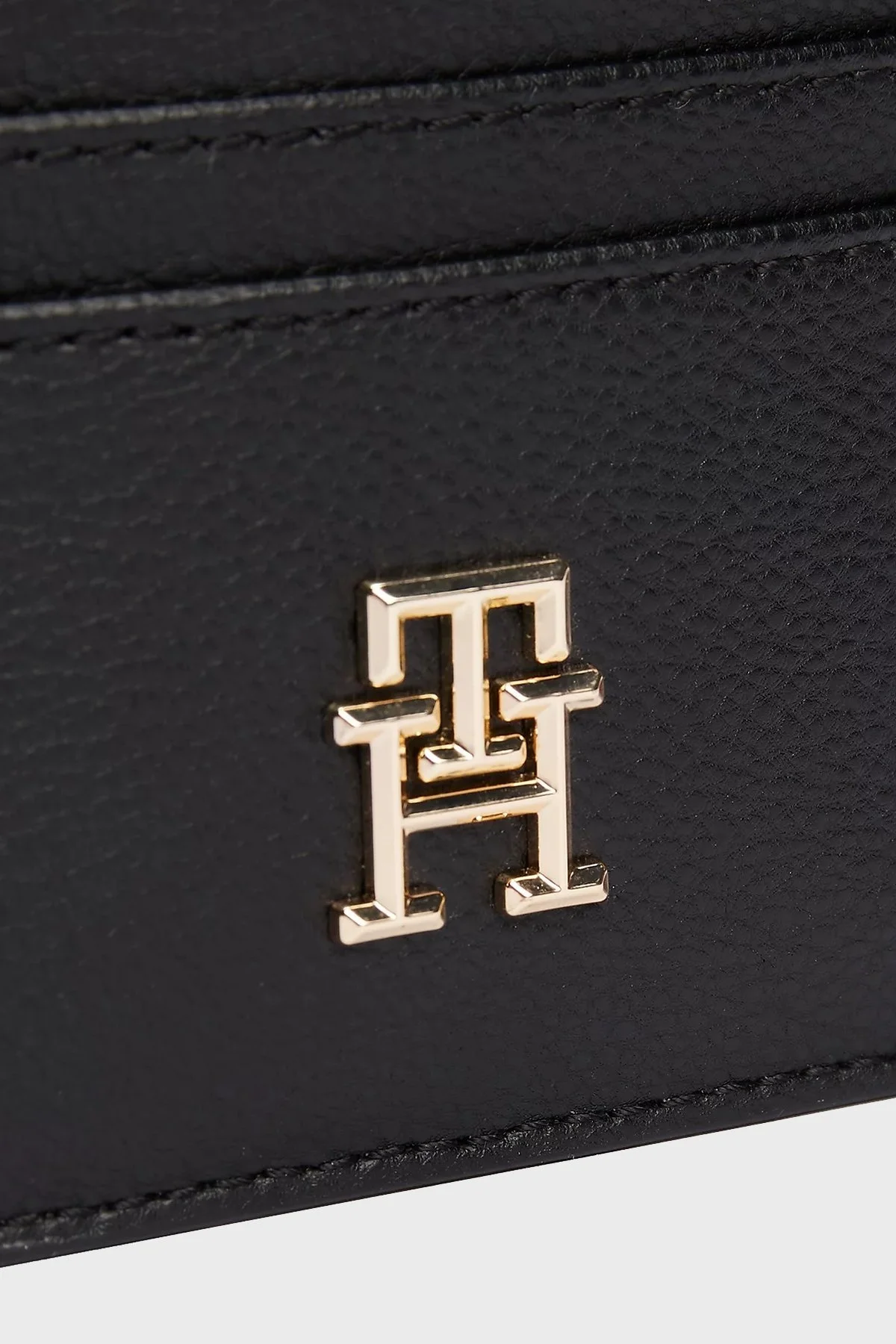 Tommy Hilfiger Logolu Bayan Kartlık AW0AW17331 BDS SİYAH - 4