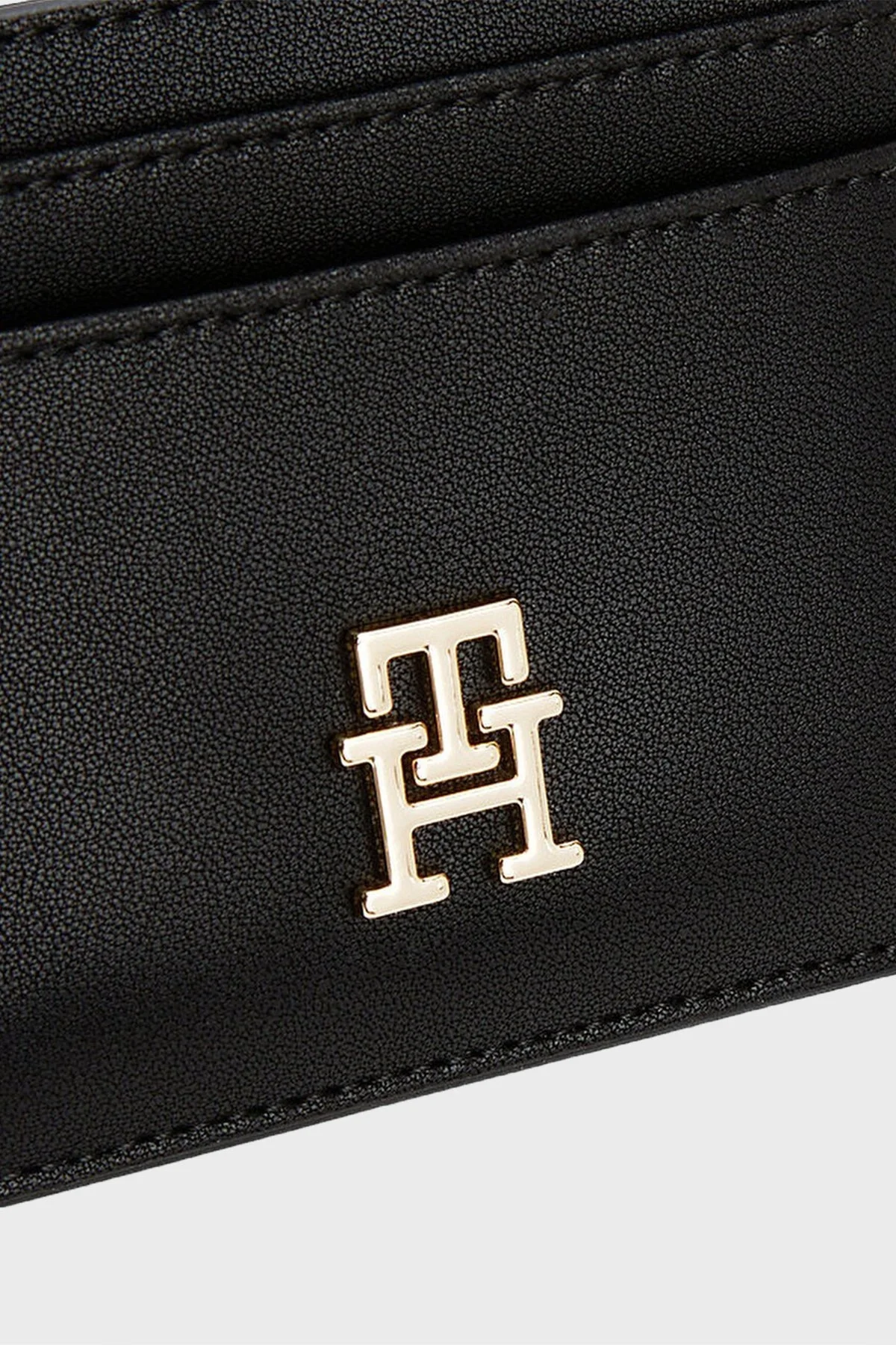 Tommy Hilfiger Logolu Bayan Kartlık AW0AW17474 BDS SİYAH - 4