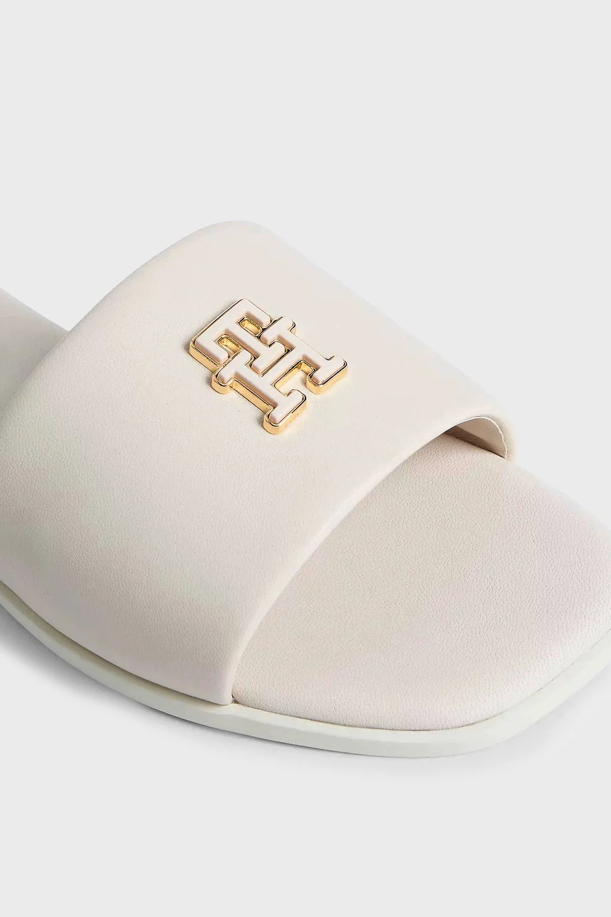 Tommy Hilfiger Logolu Bayan Terlik FW0FW09292 AEO BEJ - 6