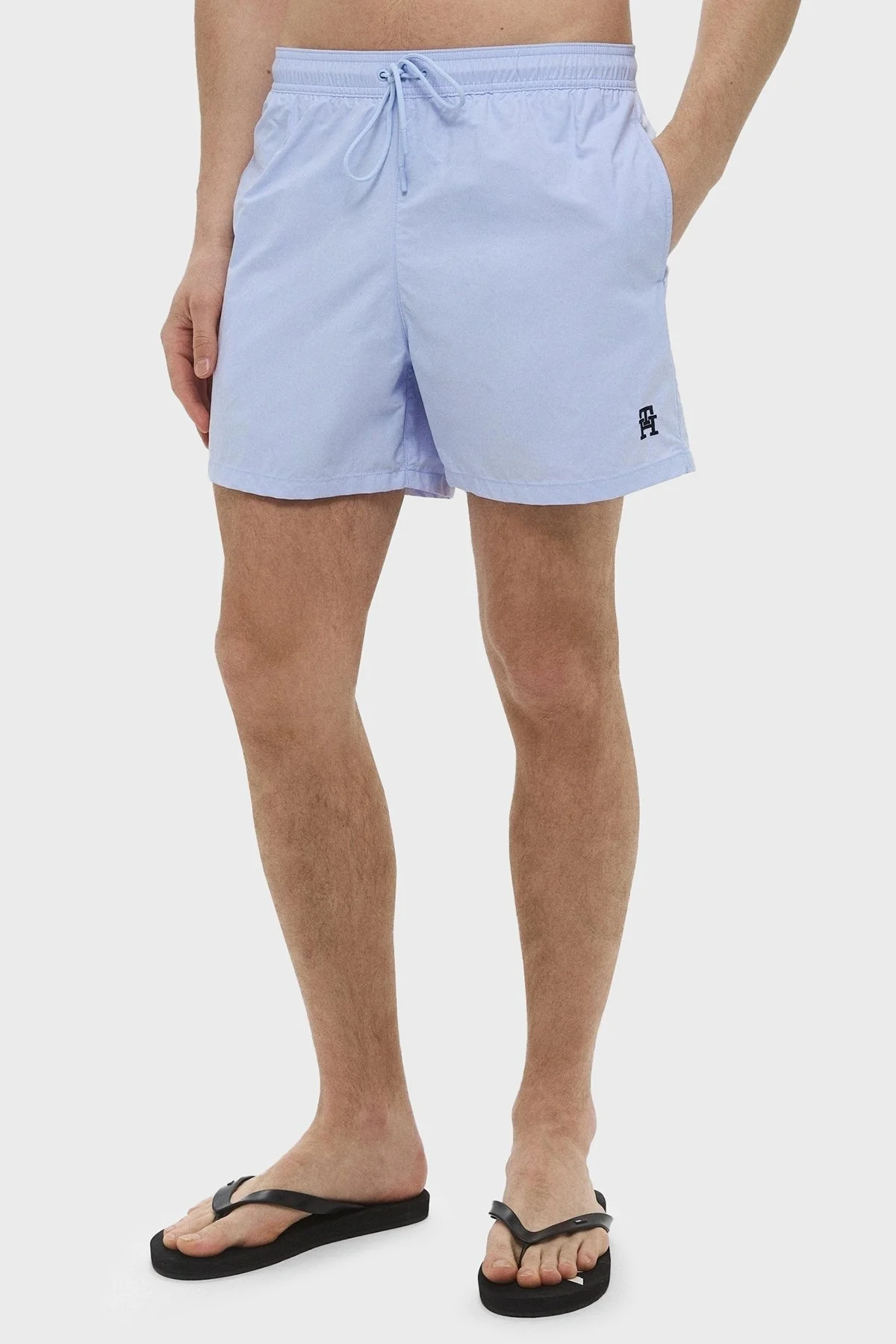 Tommy Hilfiger Logolu Belden Bağlamalı Cepli Erkek Mayo Short UM0UM03579 C3Q AÇIK MAVİ - 5
