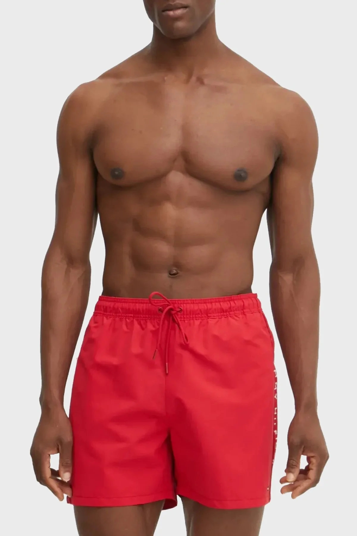 Tommy Hilfiger Logolu Cepli Erkek Mayo Short UM0UM03481 XLD KIRMIZI - 5