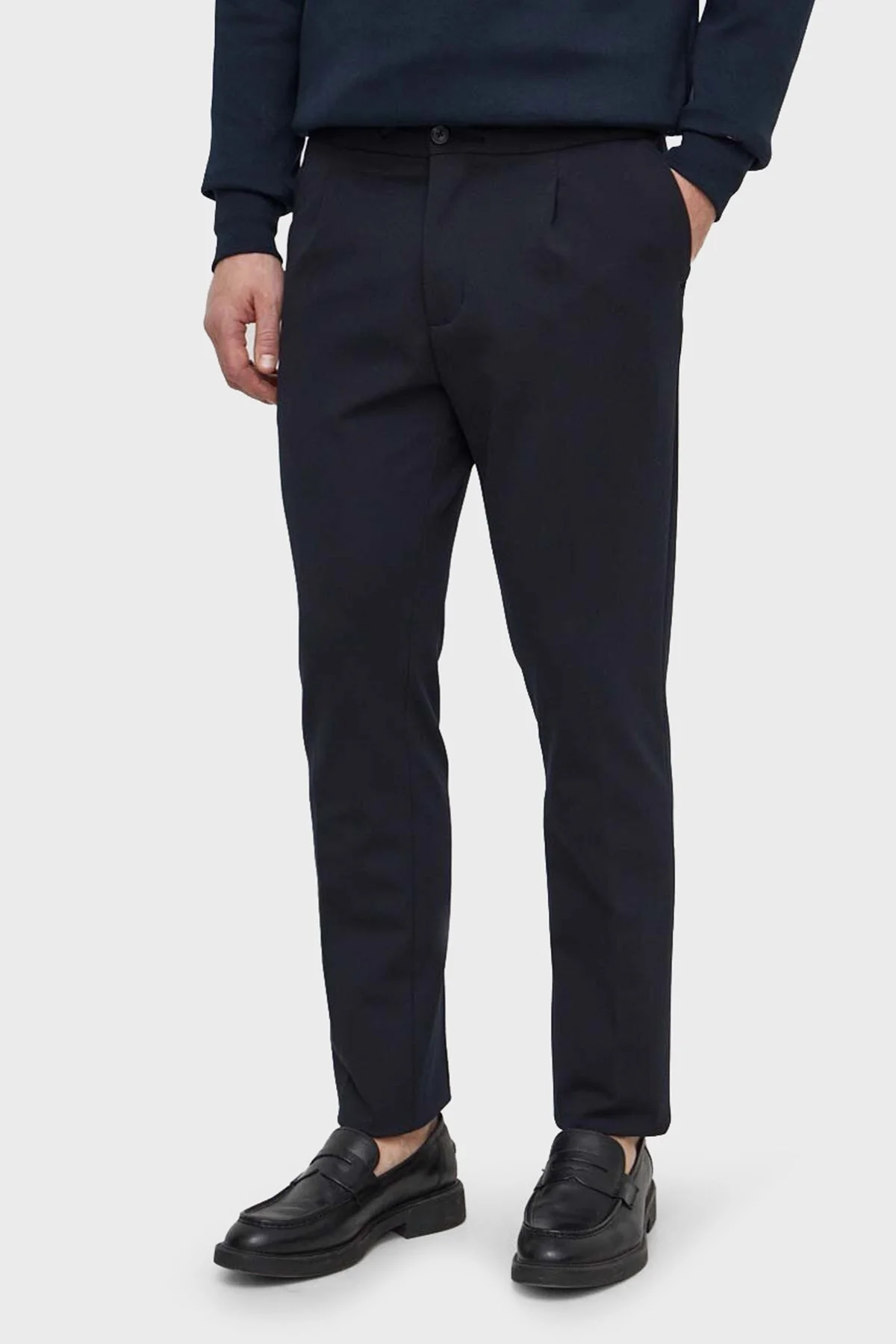 Tommy Hilfiger Logolu Cepli Normal Bel Regular Fit Erkek Pantolon MW0MW33928 DW5 LACİVERT - 1
