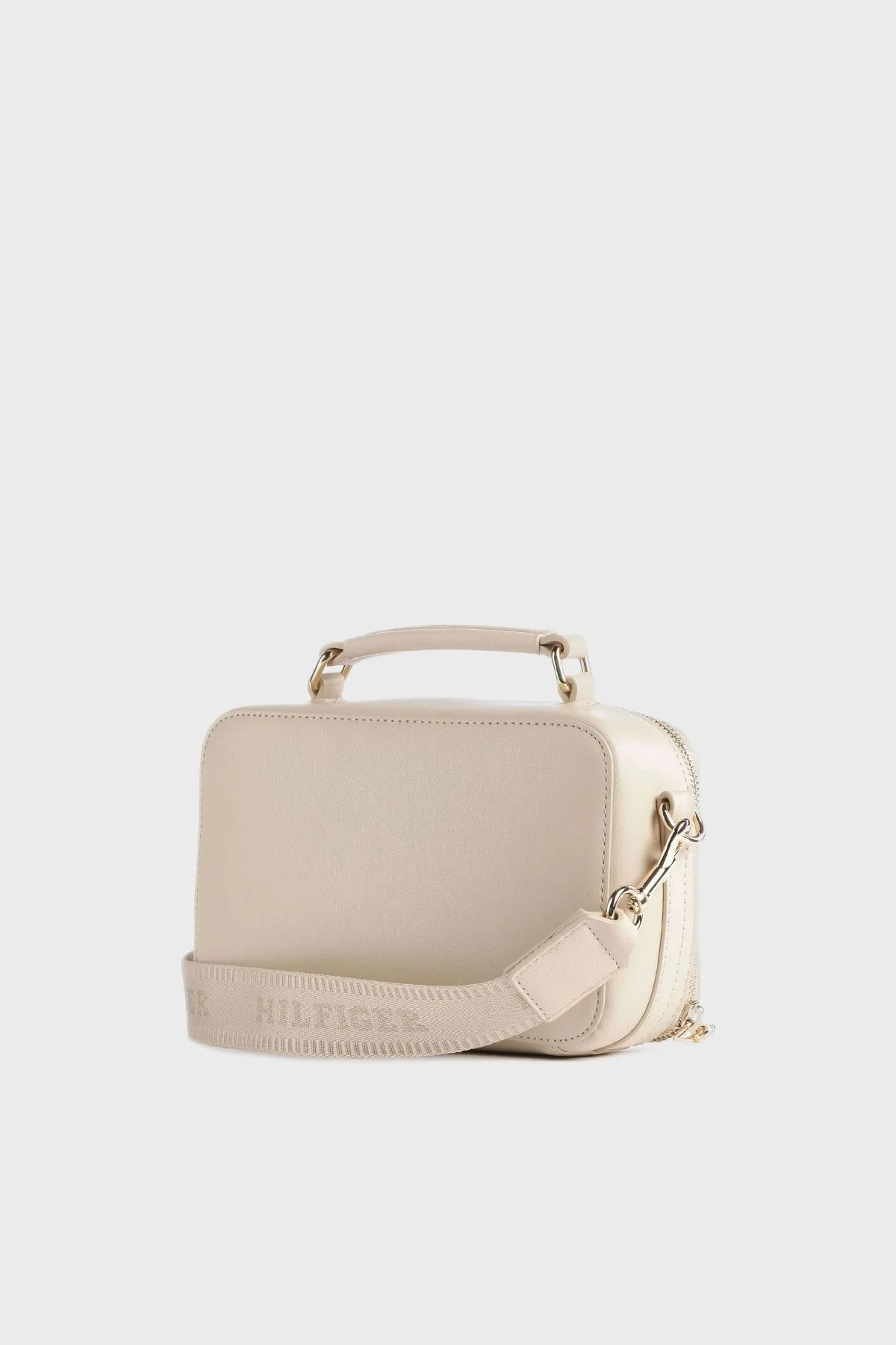 Tommy Hilfiger Logolu Çıkarılabilir Askılı Bayan Çanta AW0AW15689 AES BEJ - 2