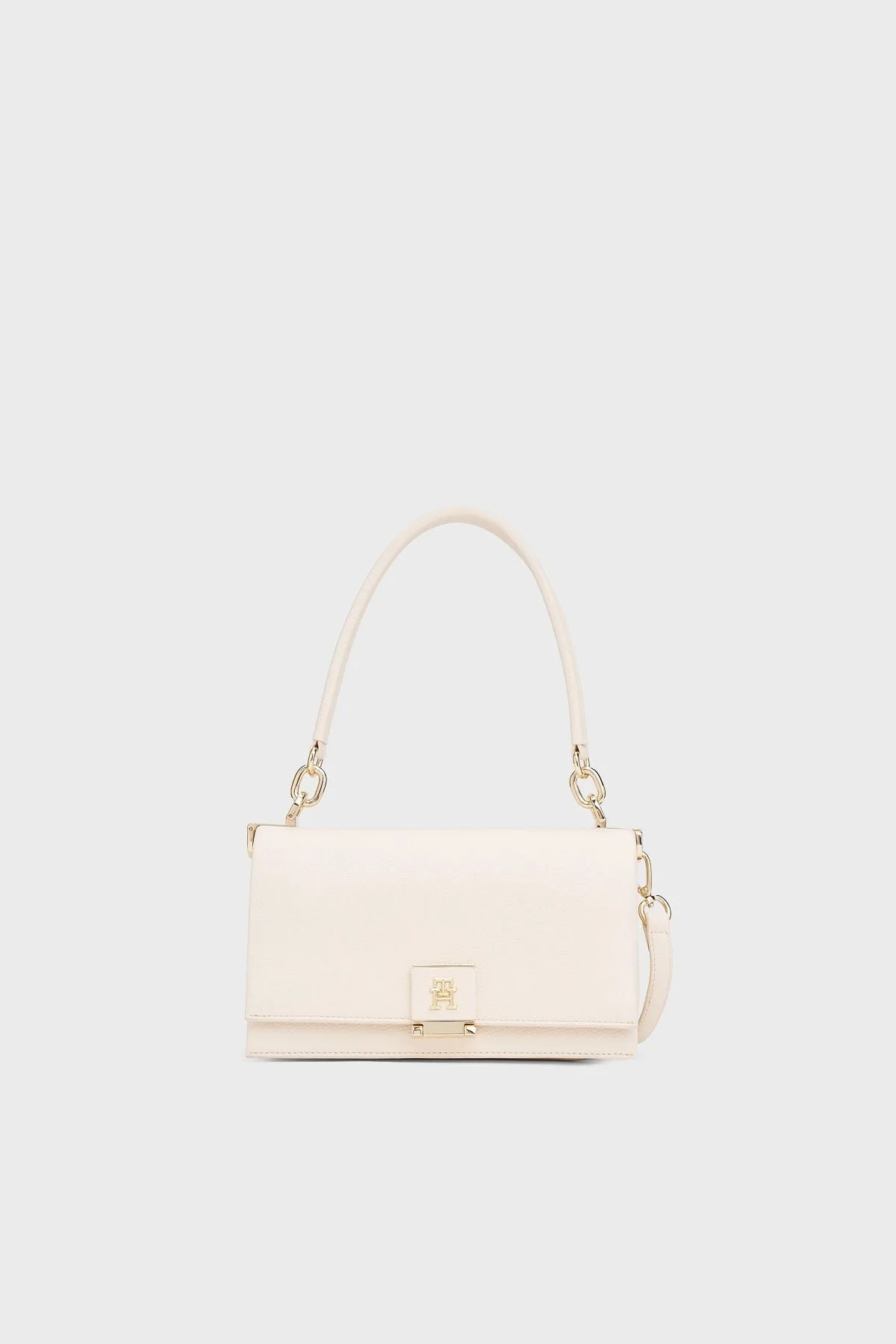 Tommy Hilfiger Logolu Çıkarılabilir Askılı Bayan Çanta AW0AW17216 AA8 BEJ - 1