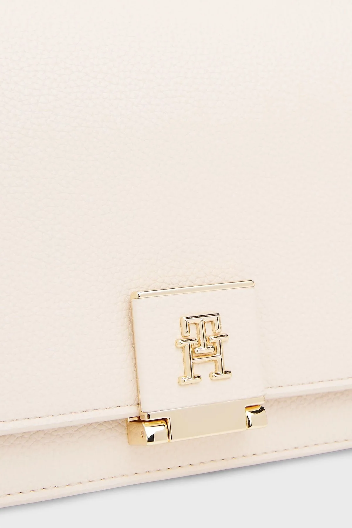 Tommy Hilfiger Logolu Çıkarılabilir Askılı Bayan Çanta AW0AW17216 AA8 BEJ - 5