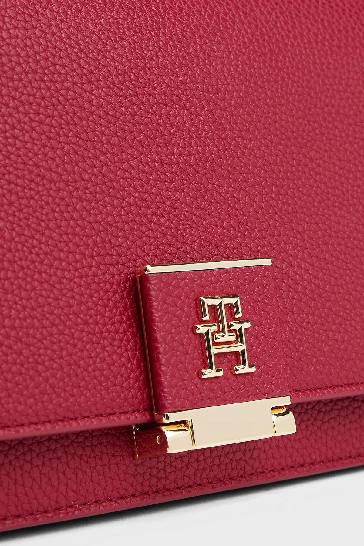 Tommy Hilfiger Logolu Çıkarılabilir Askılı Bayan Çanta AW0AW17216 XJS KIRMIZI - 10