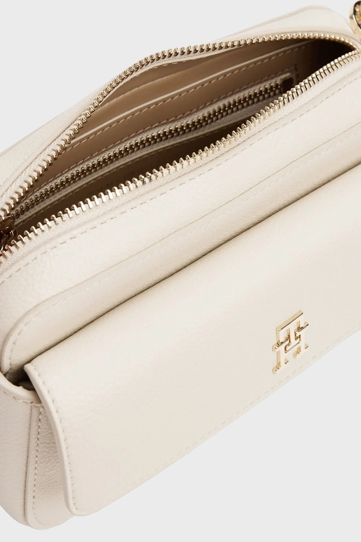 Tommy Hilfiger Logolu Çıkarılabilir Askılı Bayan Çanta AW0AW17455 ACI BEJ - 4