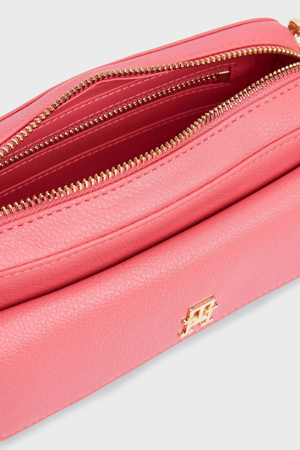 Tommy Hilfiger Logolu Çıkarılabilir Askılı Bayan Çanta AW0AW17455 TJH PEMBE - 4