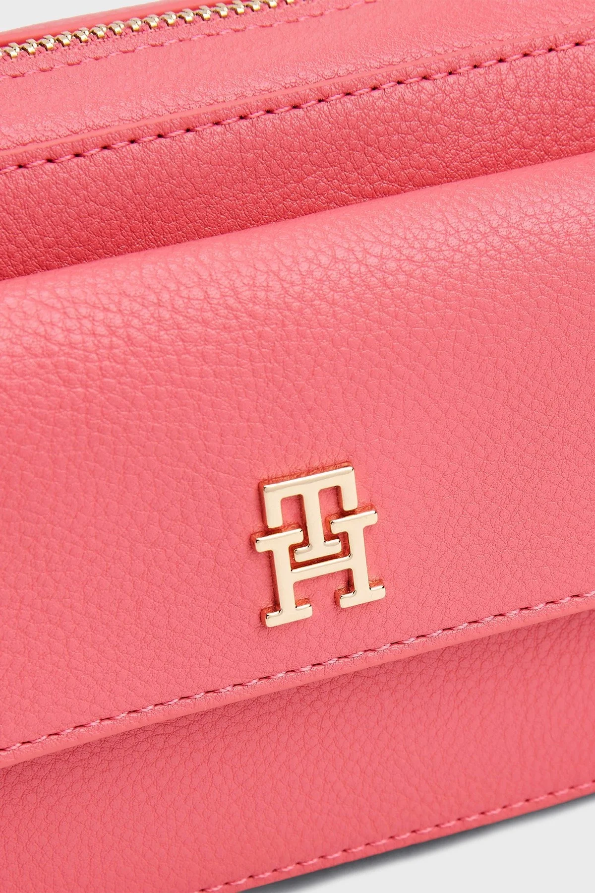 Tommy Hilfiger Logolu Çıkarılabilir Askılı Bayan Çanta AW0AW17455 TJH PEMBE - 5