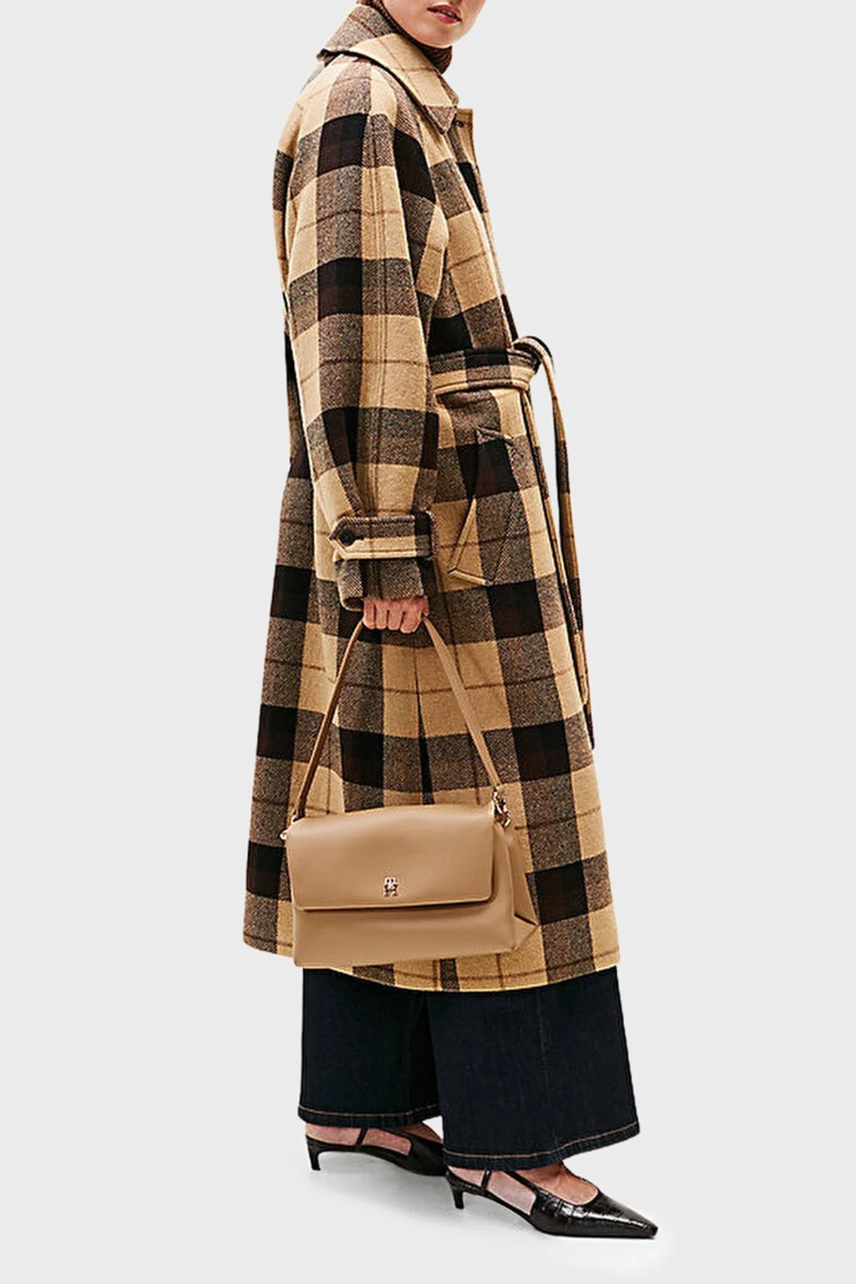 Tommy Hilfiger Logolu Çıkarılabilir Askılı Bayan Çanta AW0AW17695 RBC KOYU HAKİ - 2