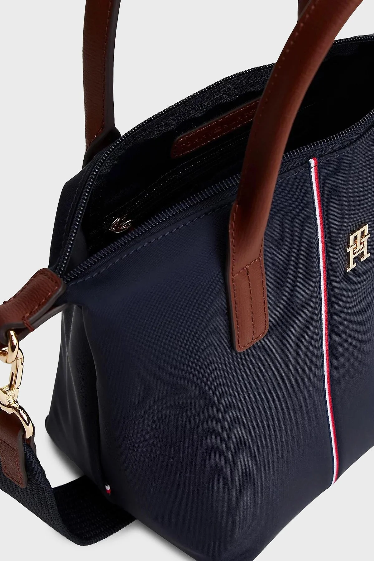Tommy Hilfiger Logolu Çıkarılabilir Askılı Bayan Çanta AW0AW17707 0GY LACİVERT - 4