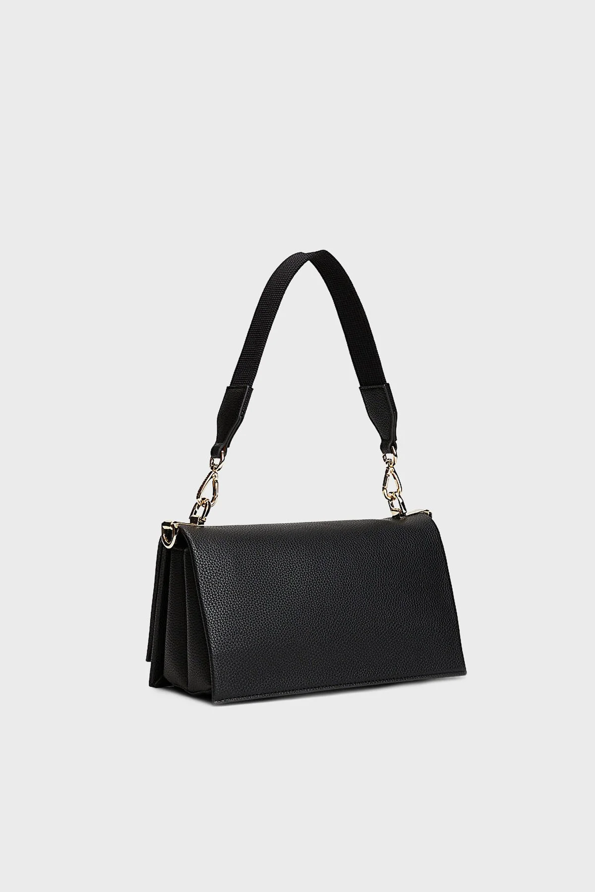 Tommy Hilfiger Logolu Çıkarılabilir Askılı Bayan Çanta AW0AW17726 BDS SİYAH - 3