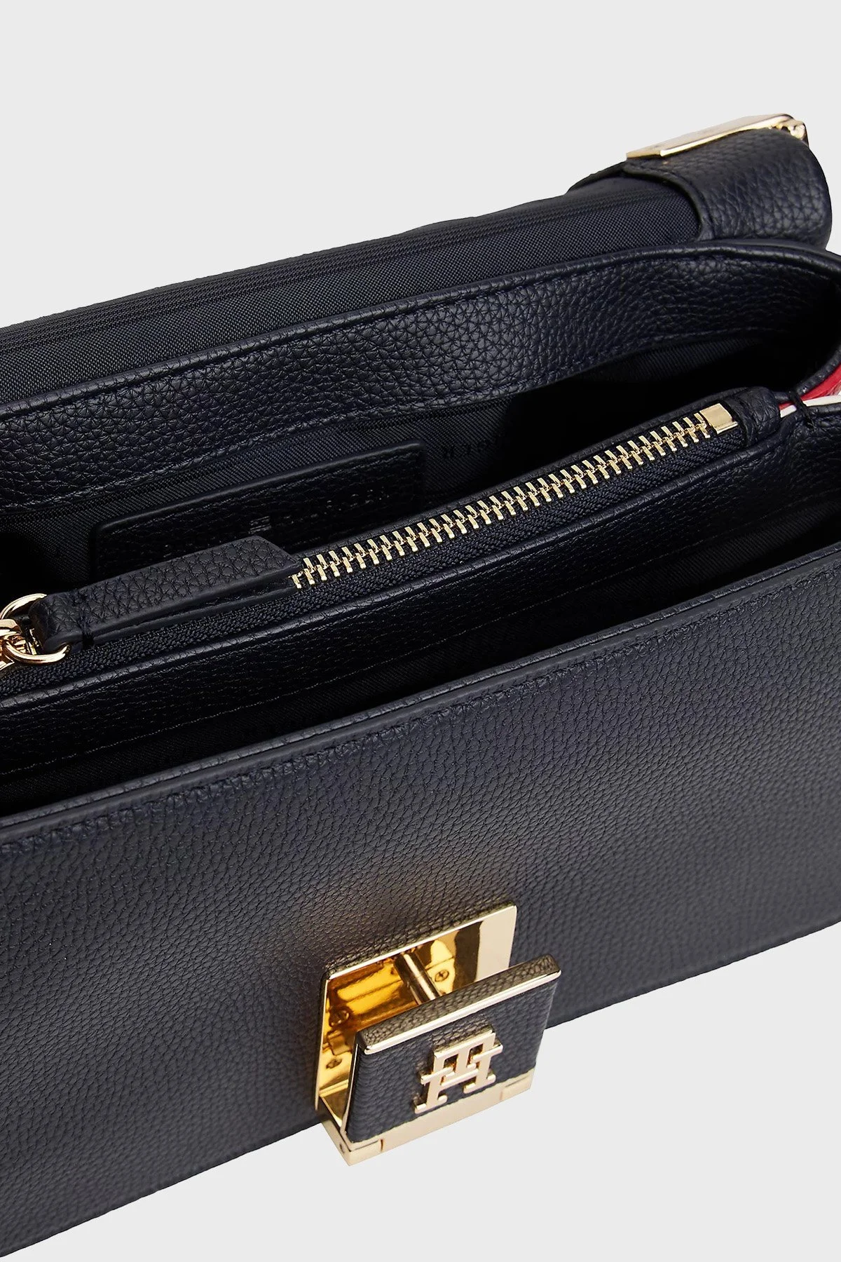 Tommy Hilfiger Logolu Çıkarılabilir Askılı Bayan Çanta AW0AW17831 DW6 LACİVERT - 4