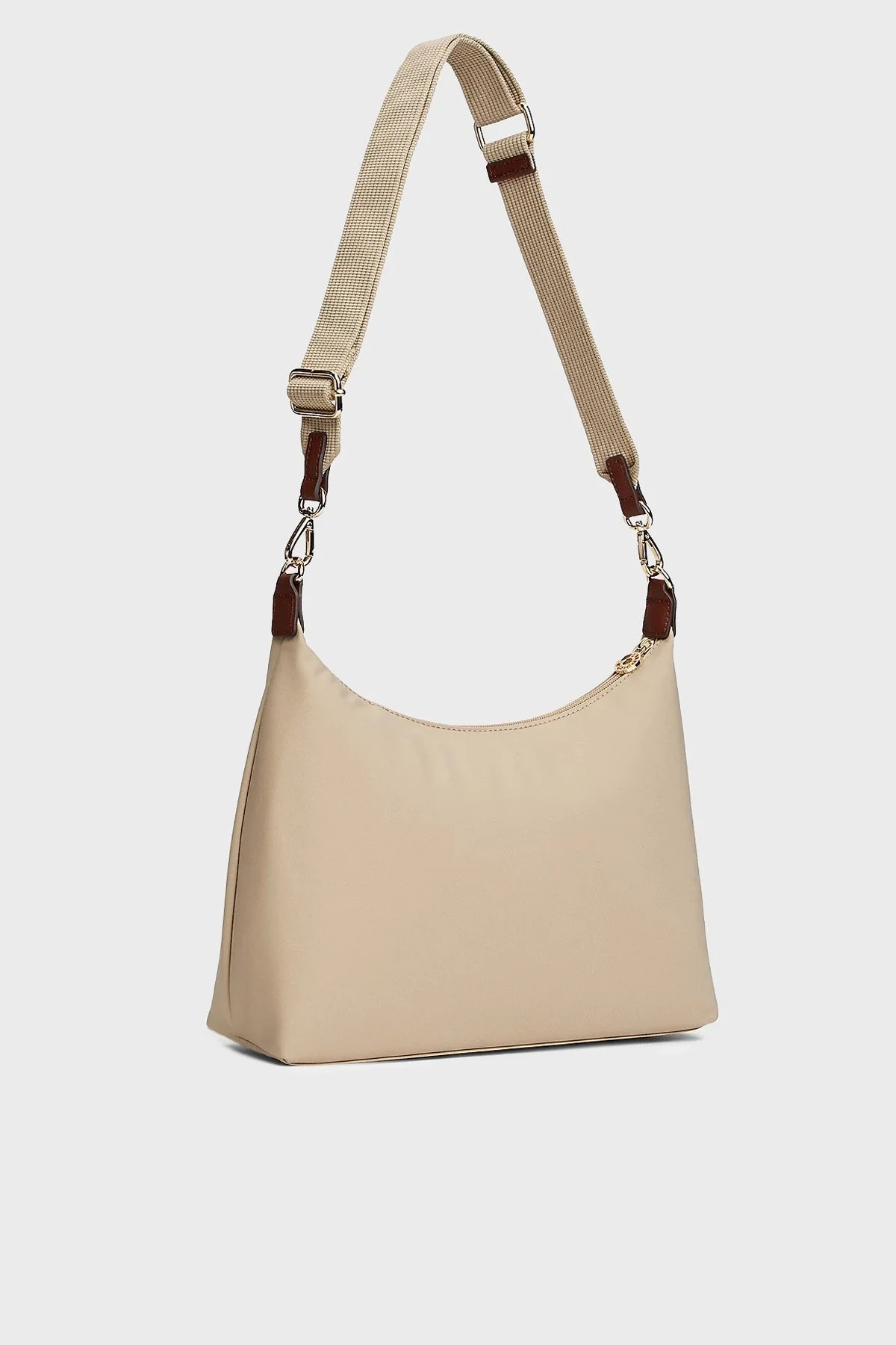 Tommy Hilfiger Logolu Çıkarılabilir Askılı Bayan Çanta AW0AW17937 RBT KUM - 3