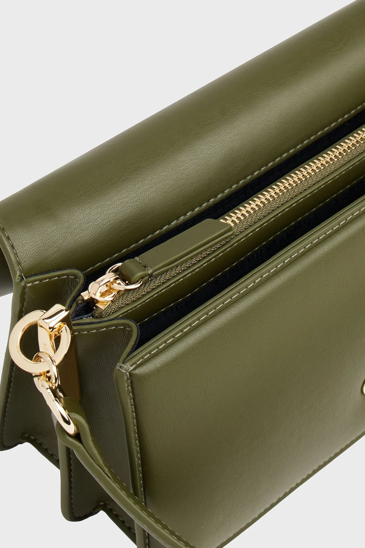 Tommy Hilfiger Logolu Çıkarılabilir Askılı Bayan Çanta AW0AW18029 MT1 YEŞİL - 5