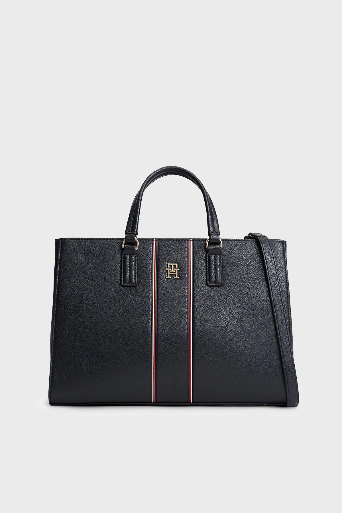 Tommy Hilfiger Logolu Çıkarılabilir Askılı Kadın Çanta AW0AW18644 DW6 LACİVERT - 1
