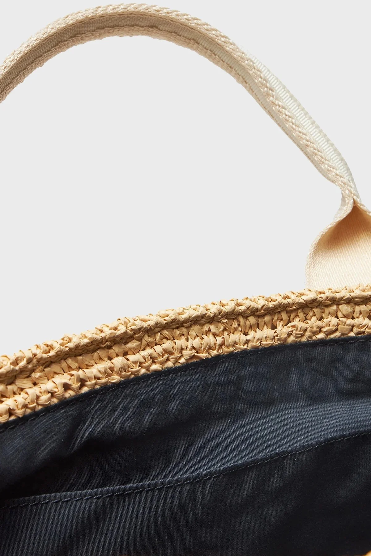 Tommy Hilfiger Logolu Çıkarılabilir Askılı Hasır Bayan Çanta AW0AW17199 AA8 BEJ - 9