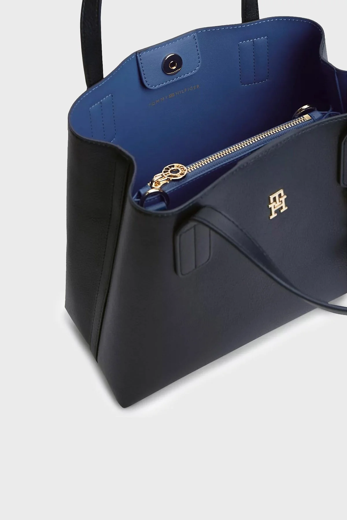 Tommy Hilfiger Logolu Çıkarılabilir Askılı Kadın Çanta AW0AW18722 DW6 Lacivert - 3