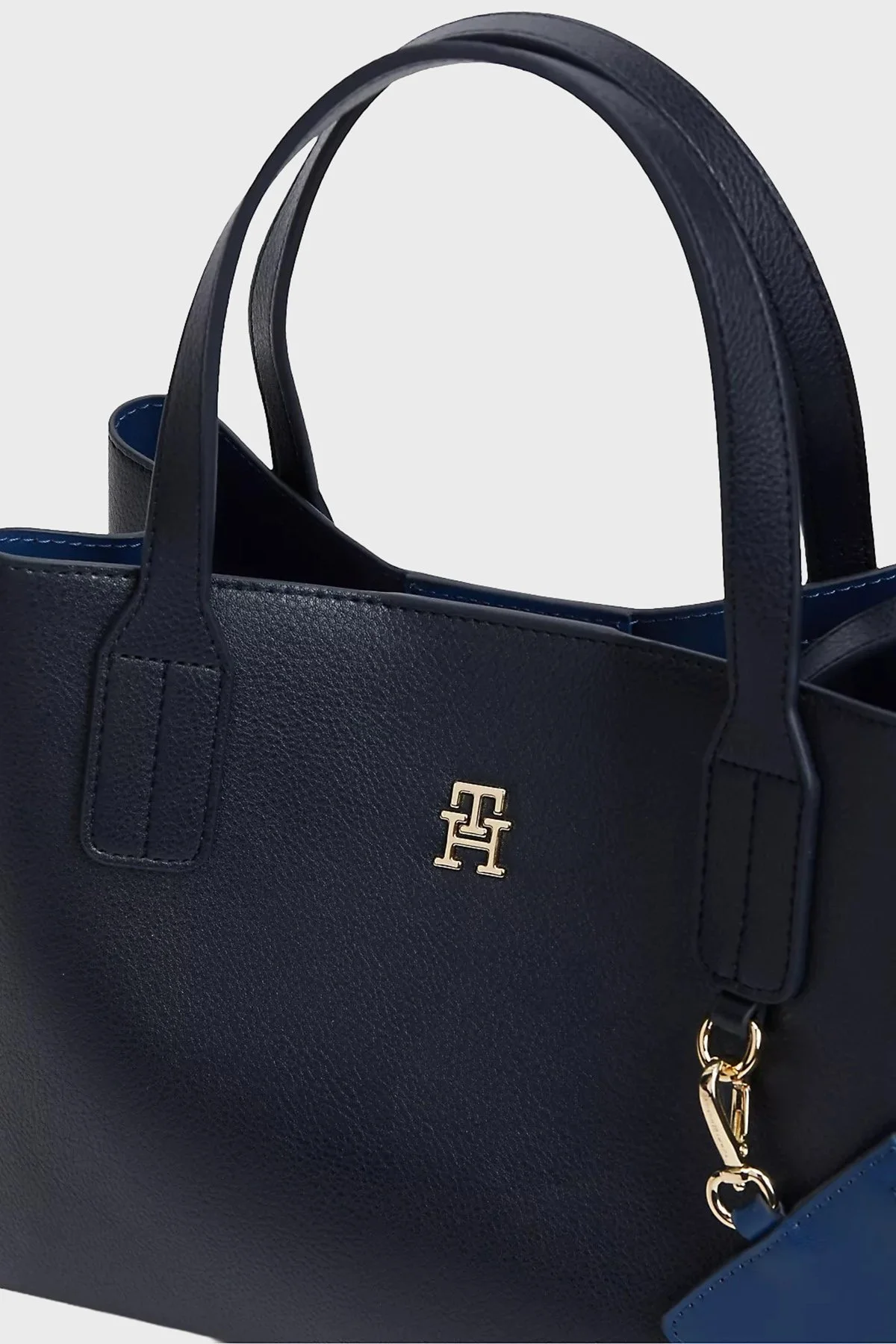 Tommy Hilfiger Logolu Çıkarılabilir Askılı Kadın Çanta AW0AW18722 DW6 Lacivert - 4