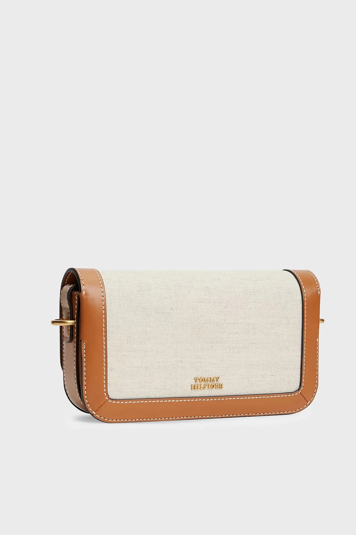 Tommy Hilfiger Logolu Çıkarılabilir Askılı Kadın Çanta AW0AW18737 GB8 Bej - 3