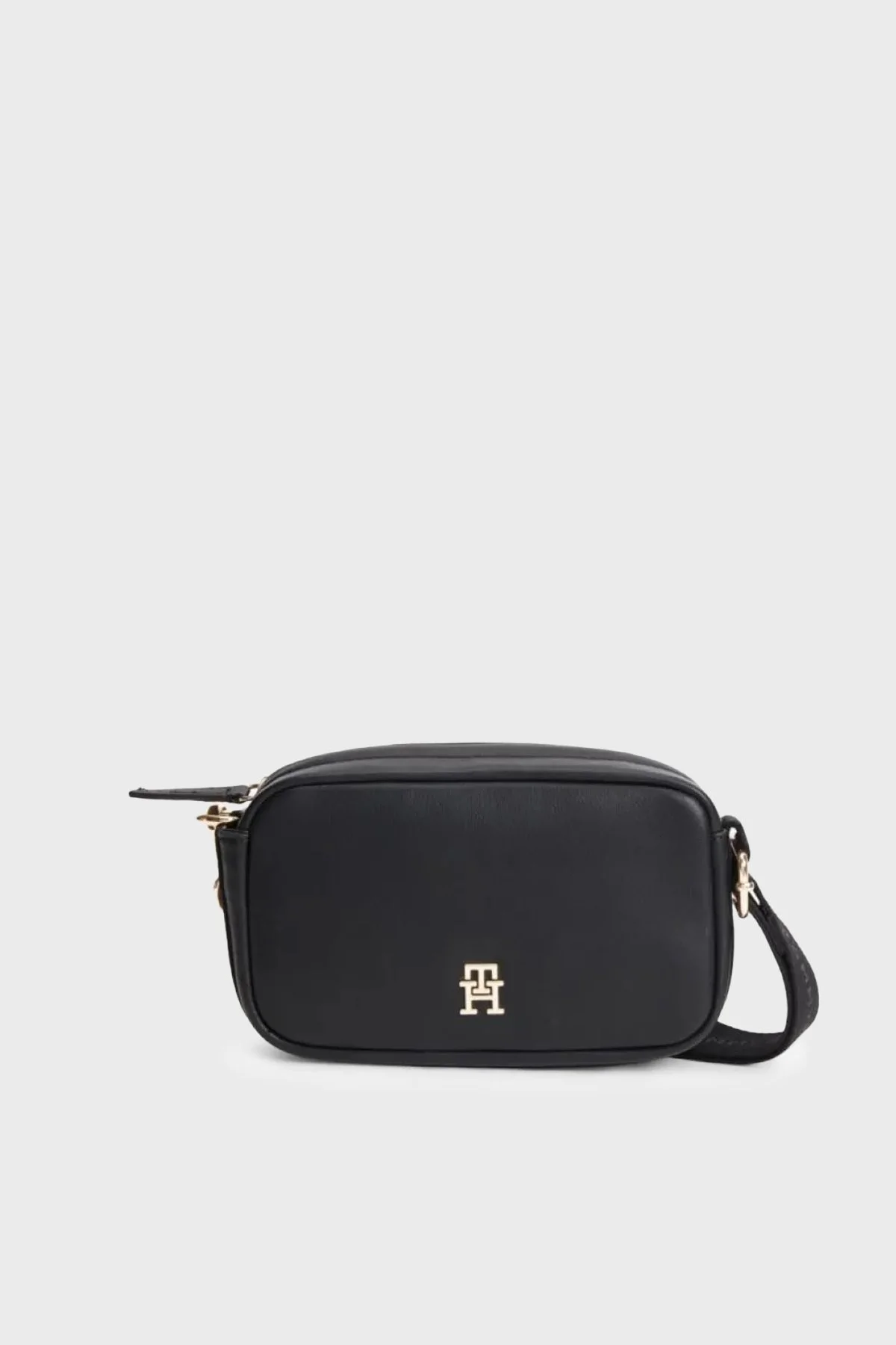 Tommy Hilfiger Logolu Çıkarılabilir Askılı Kadın Çanta AW0AW18741 BDS Siyah - 1