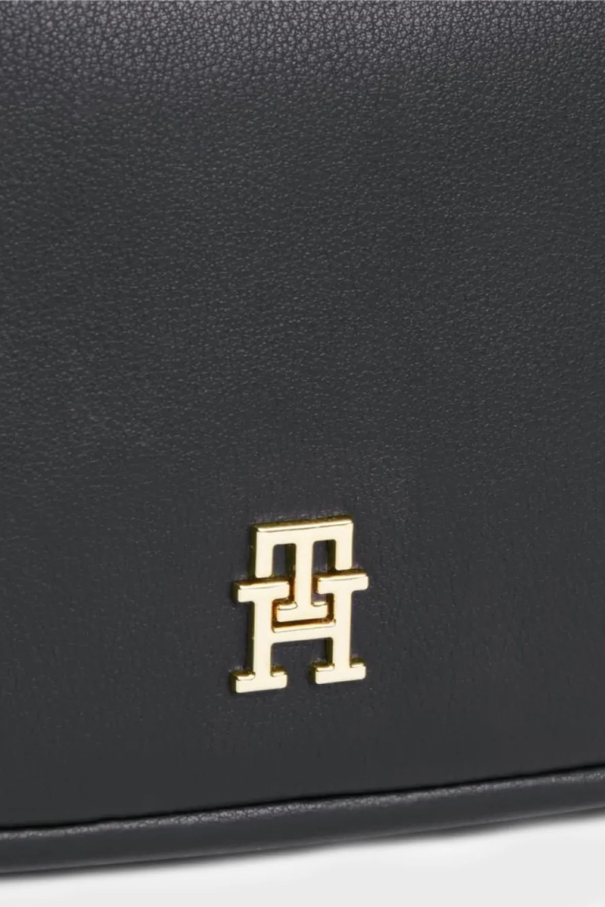 Tommy Hilfiger Logolu Çıkarılabilir Askılı Kadın Çanta AW0AW18741 BDS Siyah - 5