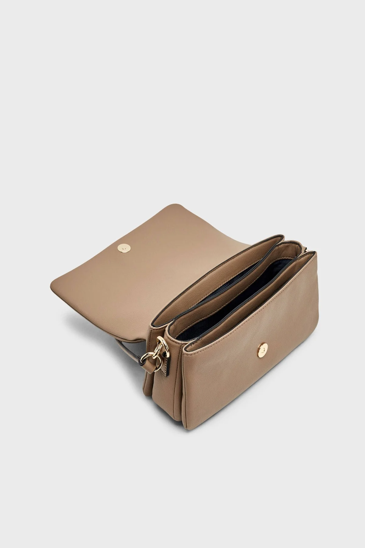 Tommy Hilfiger Logolu Çıkarılabilir Askılı Kadın Çanta AW0AW19195 R06 Açık kahve - 5