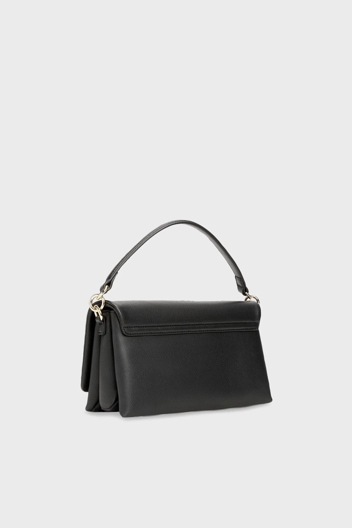 Tommy Hilfiger Logolu Çıkarılabilir Askılı Küçük Bayan Çanta AW0AW17465 BDS SİYAH - 3