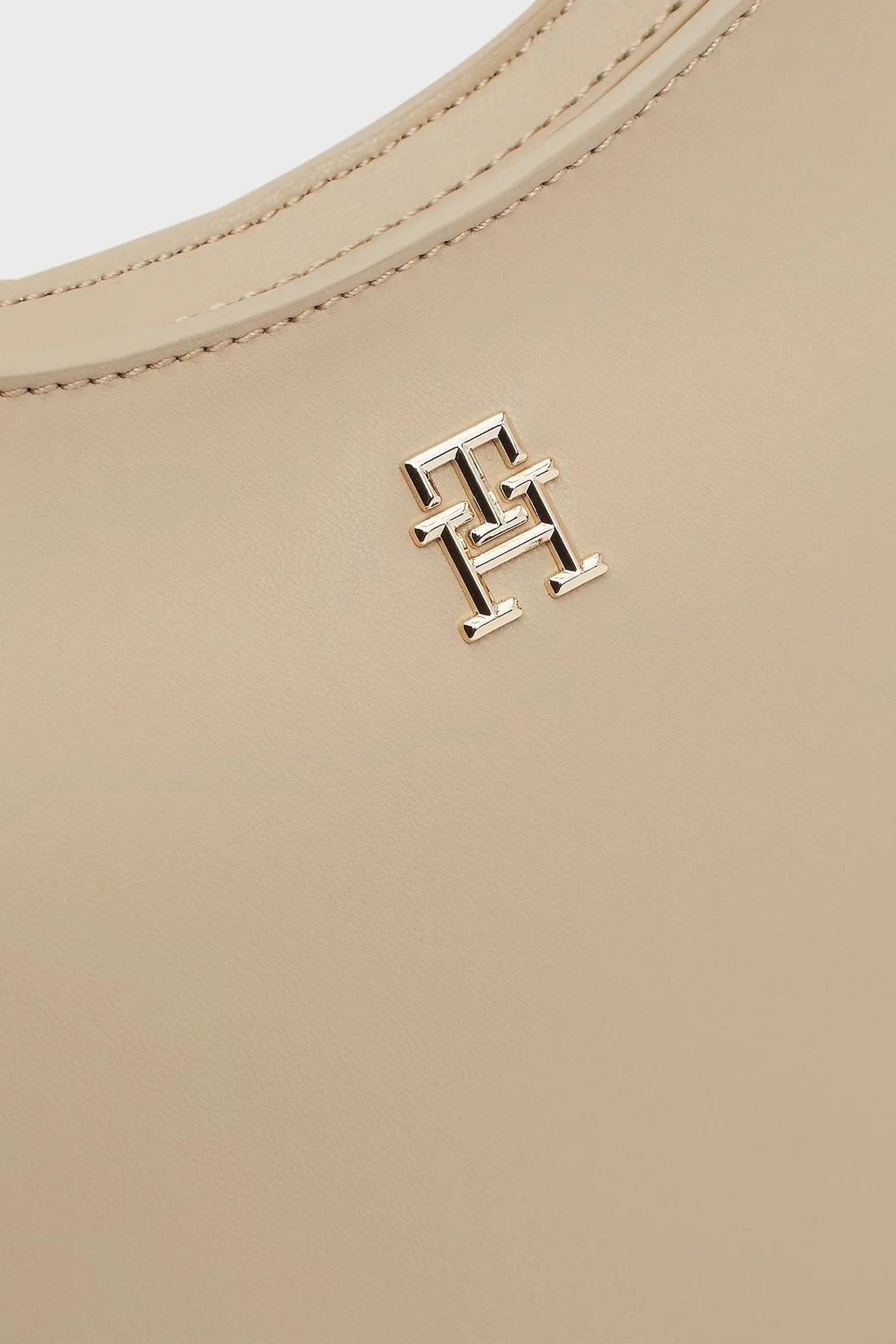 Tommy Hilfiger Logolu Çıkarılabilir Askılı Mini Cüzdanlı Bayan Çanta AW0AW16437 AEG BEJ - 5