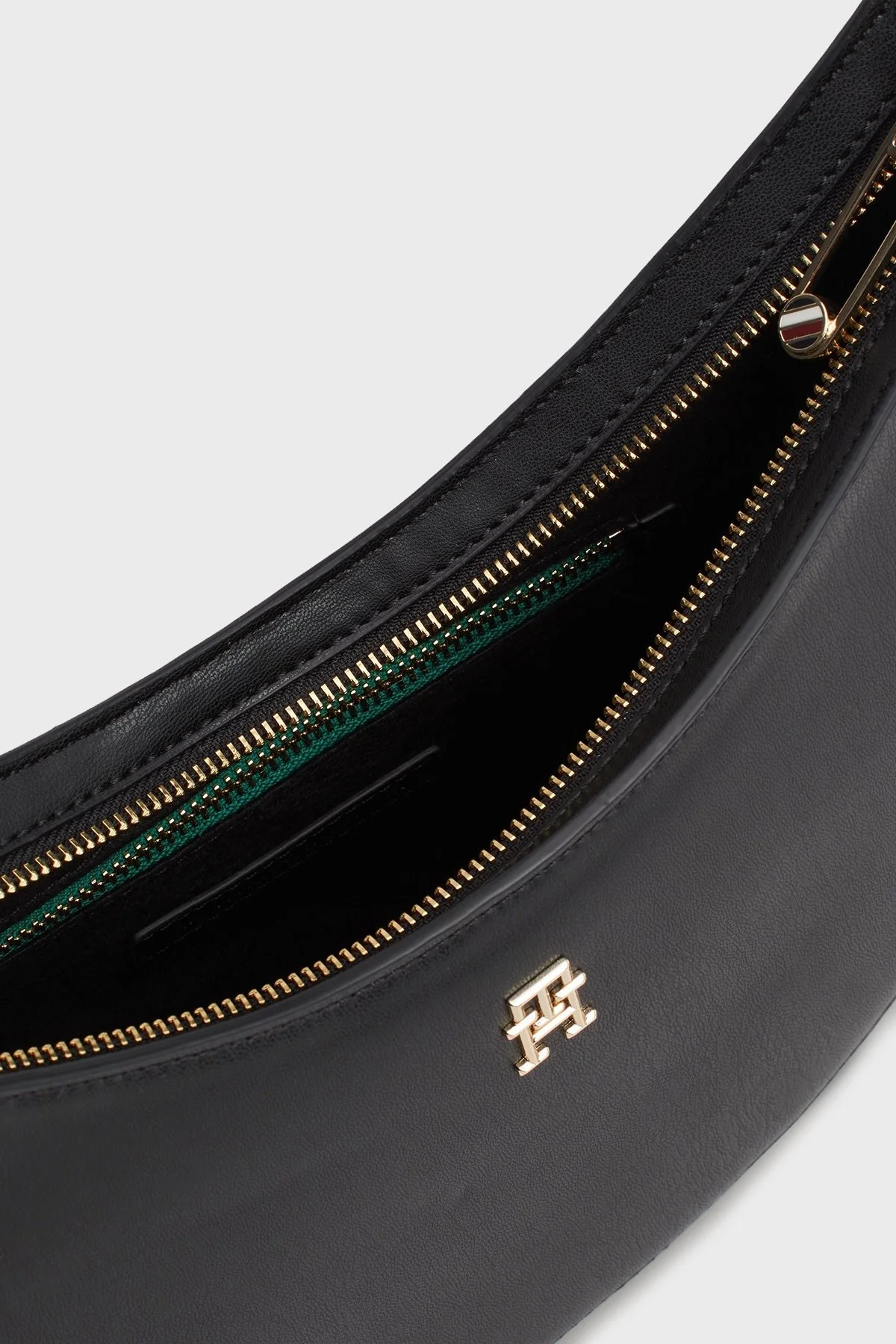 Tommy Hilfiger Logolu Çıkarılabilir Askılı Mini Cüzdanlı Bayan Çanta AW0AW16437 BDS SİYAH - 4