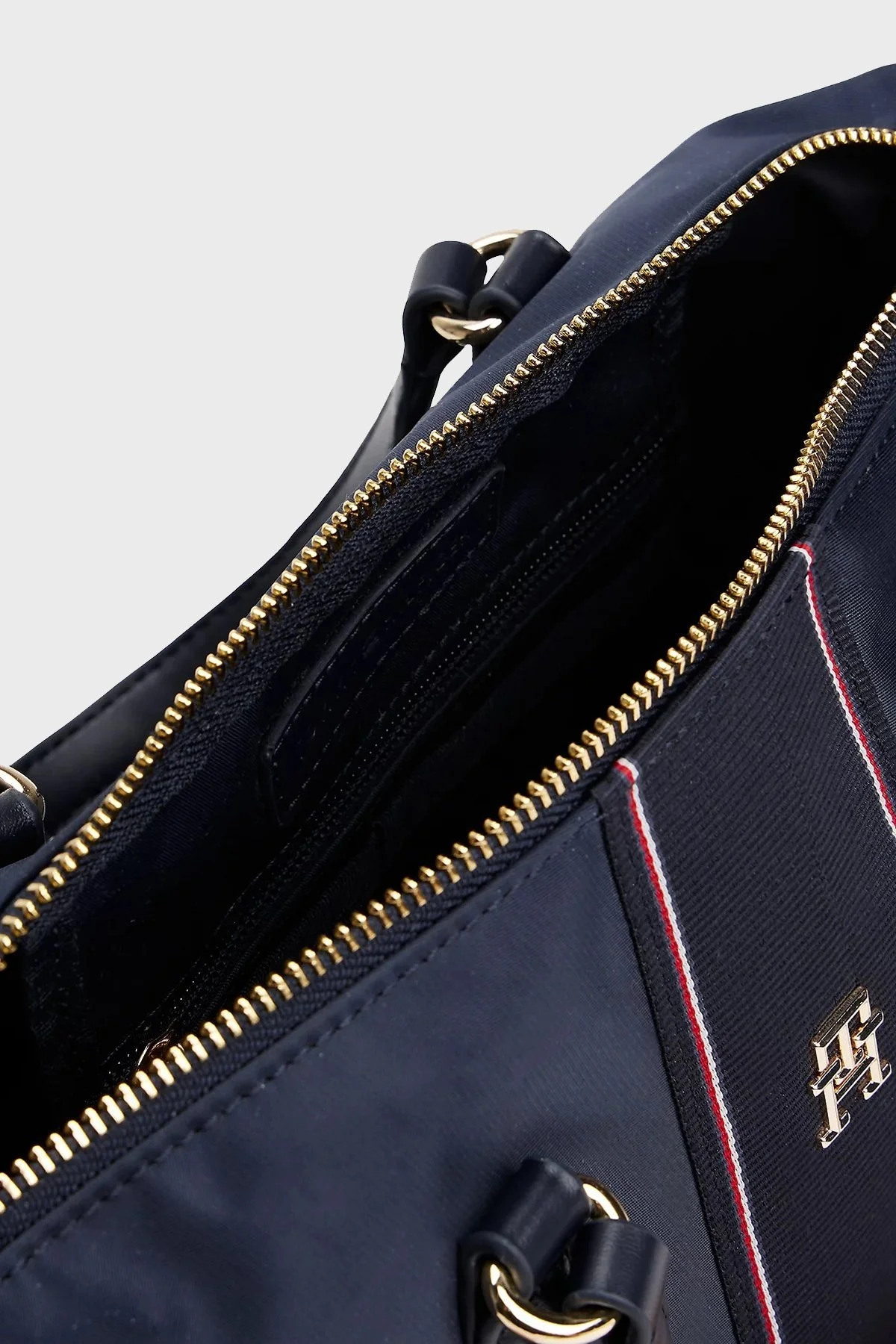 Tommy Hilfiger Logolu Çıkarılabilir Askılı Small Tote Bayan Çanta AW0AW17204 DW6 LACİVERT - 4