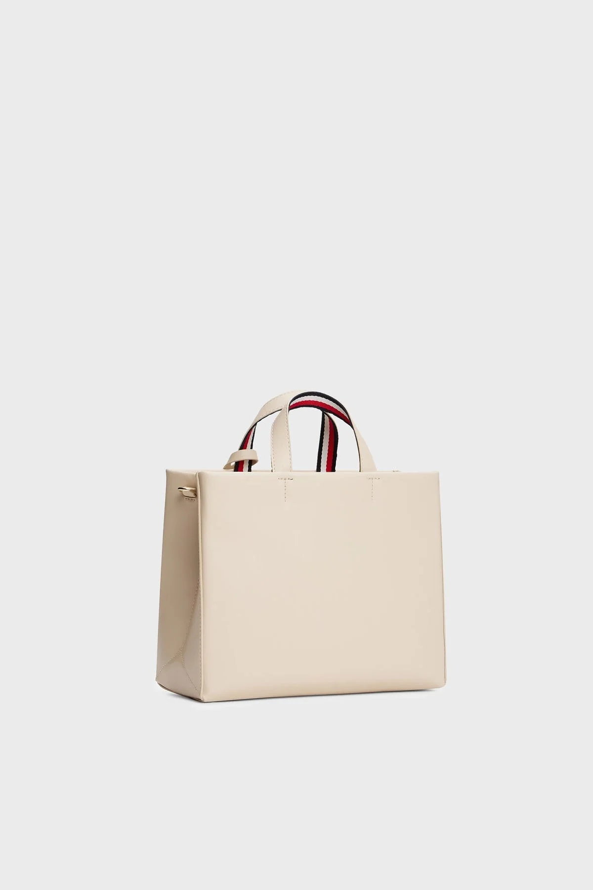 Tommy Hilfiger Logolu Çıkarılabilir Askılı Tote Bayan Çanta AW0AW17508 ACI BEJ - 3