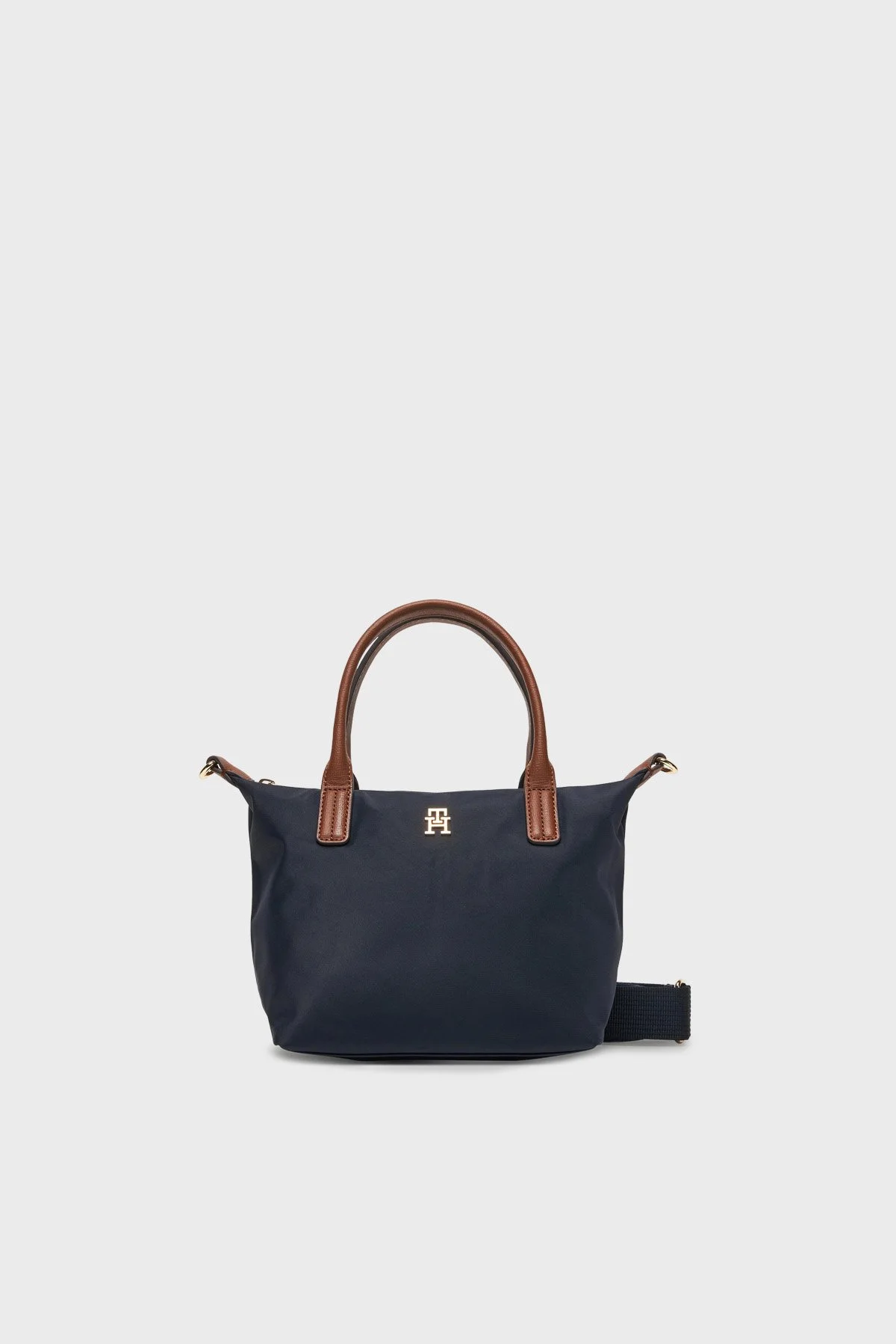 Tommy Hilfiger Logolu Çıkarılabilir Askılı Tote Bayan Çanta AW0AW17709 BDS SİYAH - 1