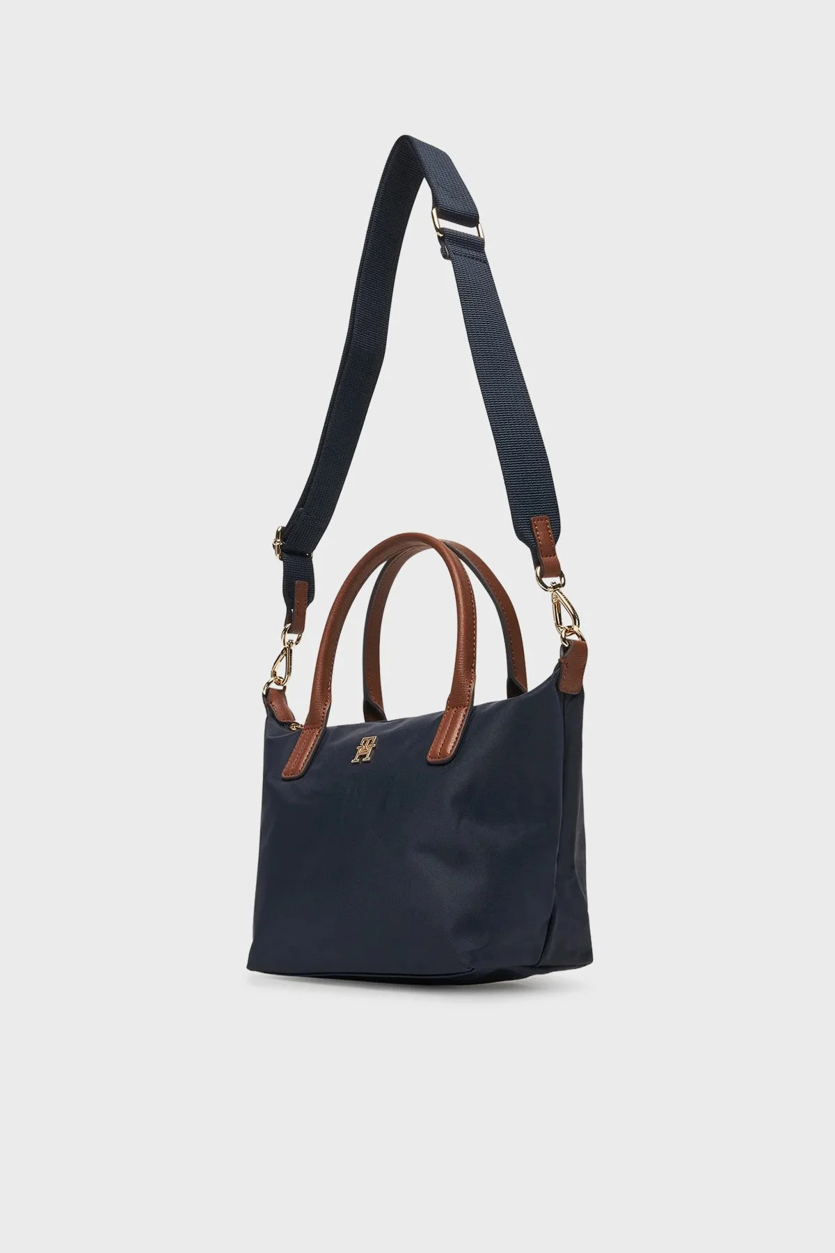 Tommy Hilfiger Logolu Çıkarılabilir Askılı Tote Bayan Çanta AW0AW17709 BDS SİYAH - 5