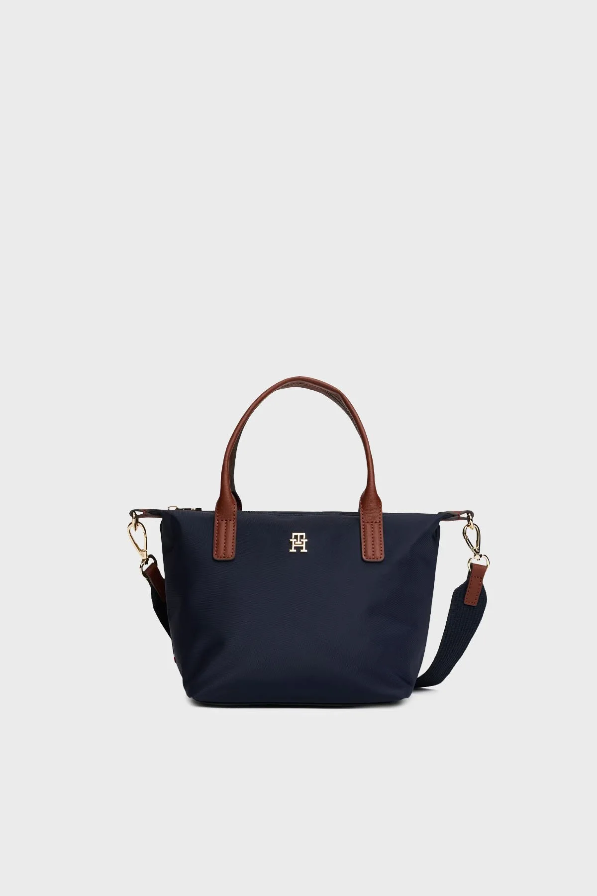 Tommy Hilfiger Logolu Çıkarılabilir Askılı Tote Bayan Çanta AW0AW17709 DW6 LACİVERT - 1