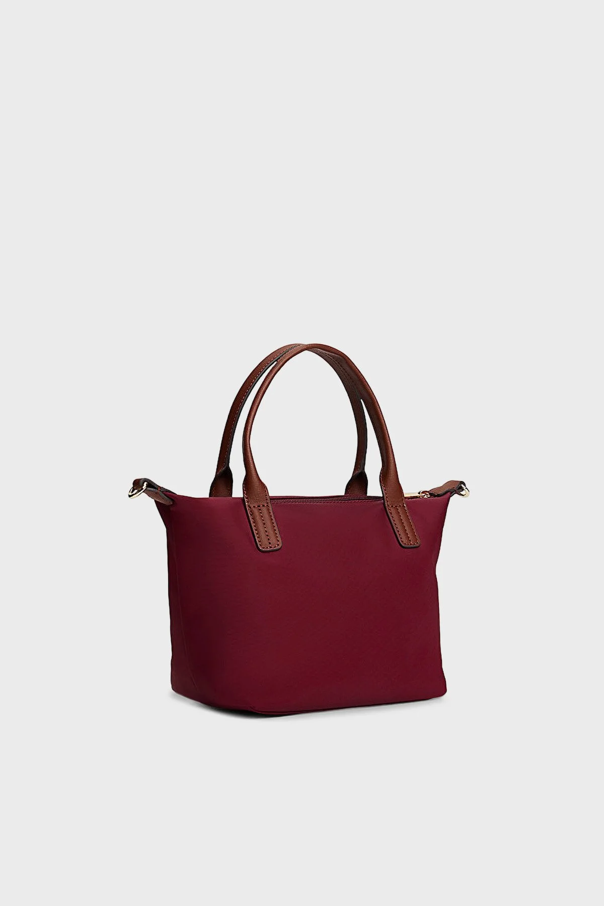 Tommy Hilfiger Logolu Çıkarılabilir Askılı Tote Bayan Çanta AW0AW17709 VLP BORDO - 3