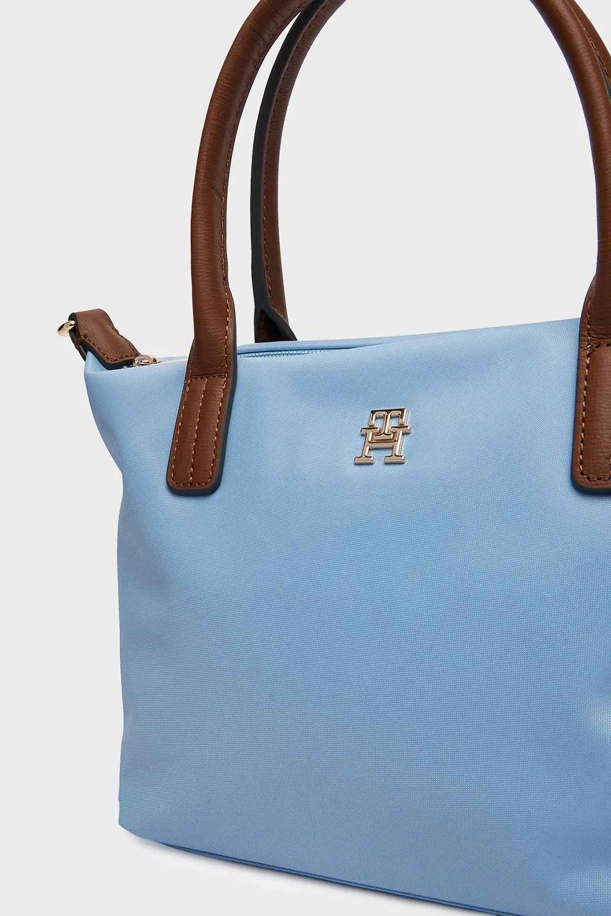 Tommy Hilfiger Logolu Çıkarılabilir Askılı Tote Kadın Çanta AW0AW17709 C1Y MAVİ - 3