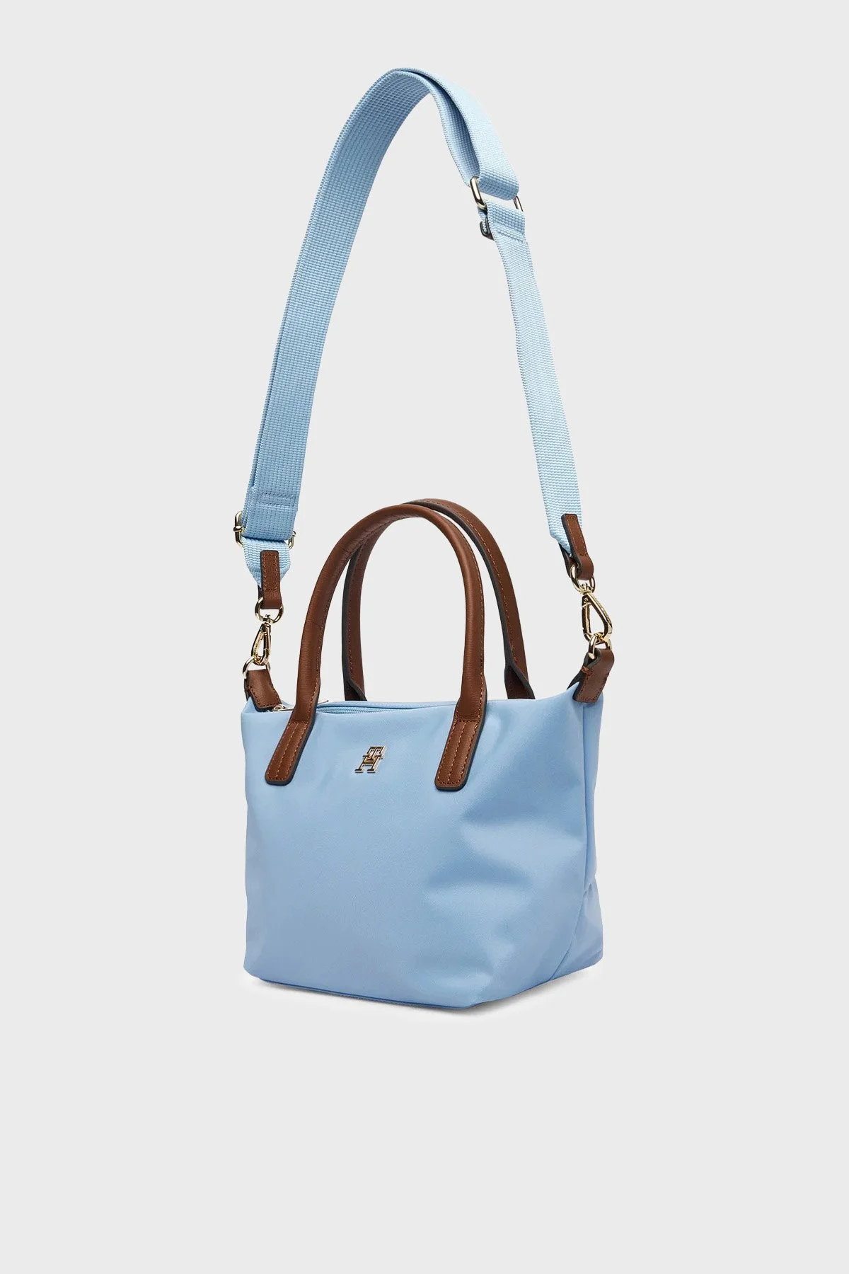 Tommy Hilfiger Logolu Çıkarılabilir Askılı Tote Kadın Çanta AW0AW17709 C1Y MAVİ - 6