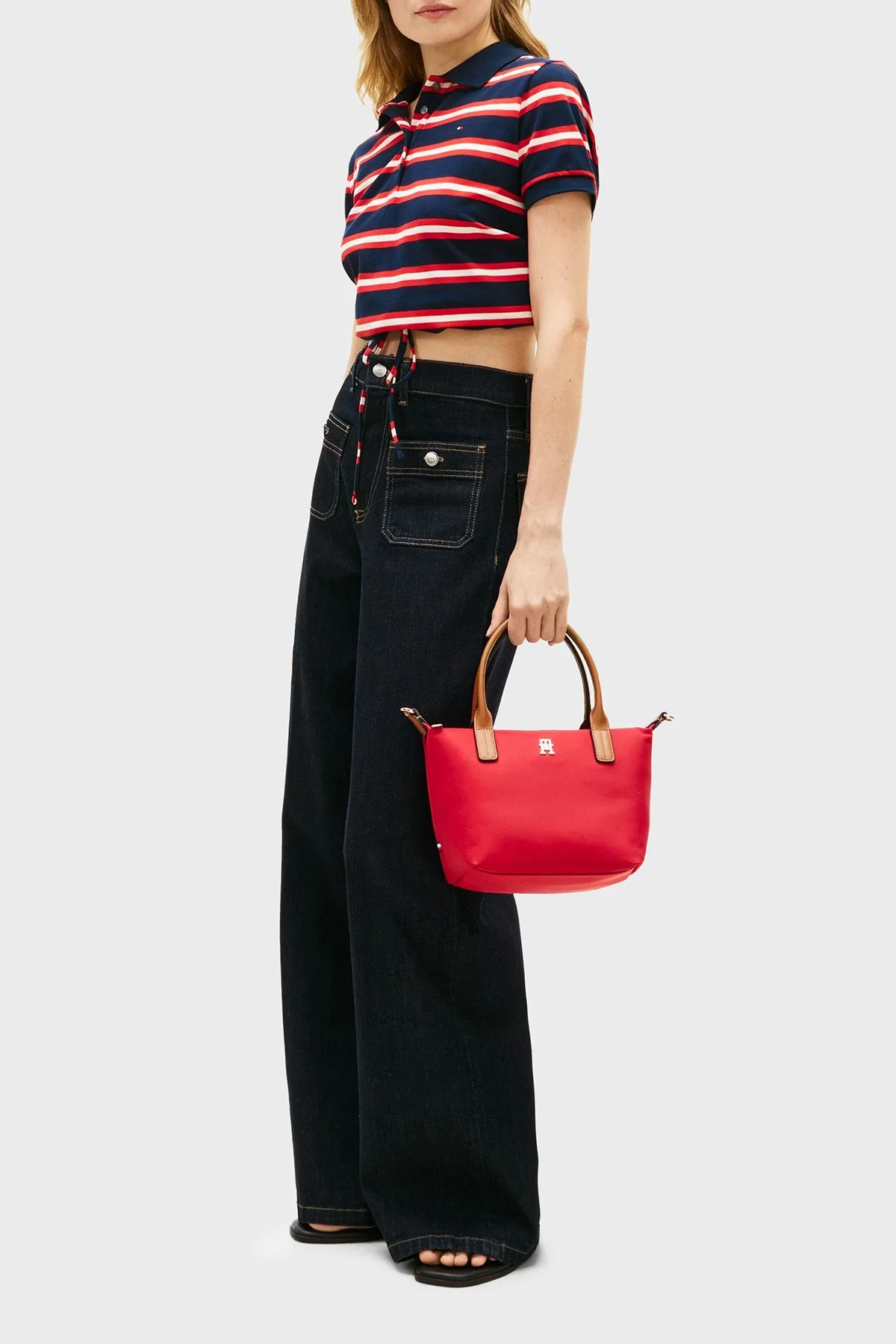 Tommy Hilfiger Logolu Çıkarılabilir Askılı Tote Kadın Çanta AW0AW17709 XLG KIRMIZI - 2