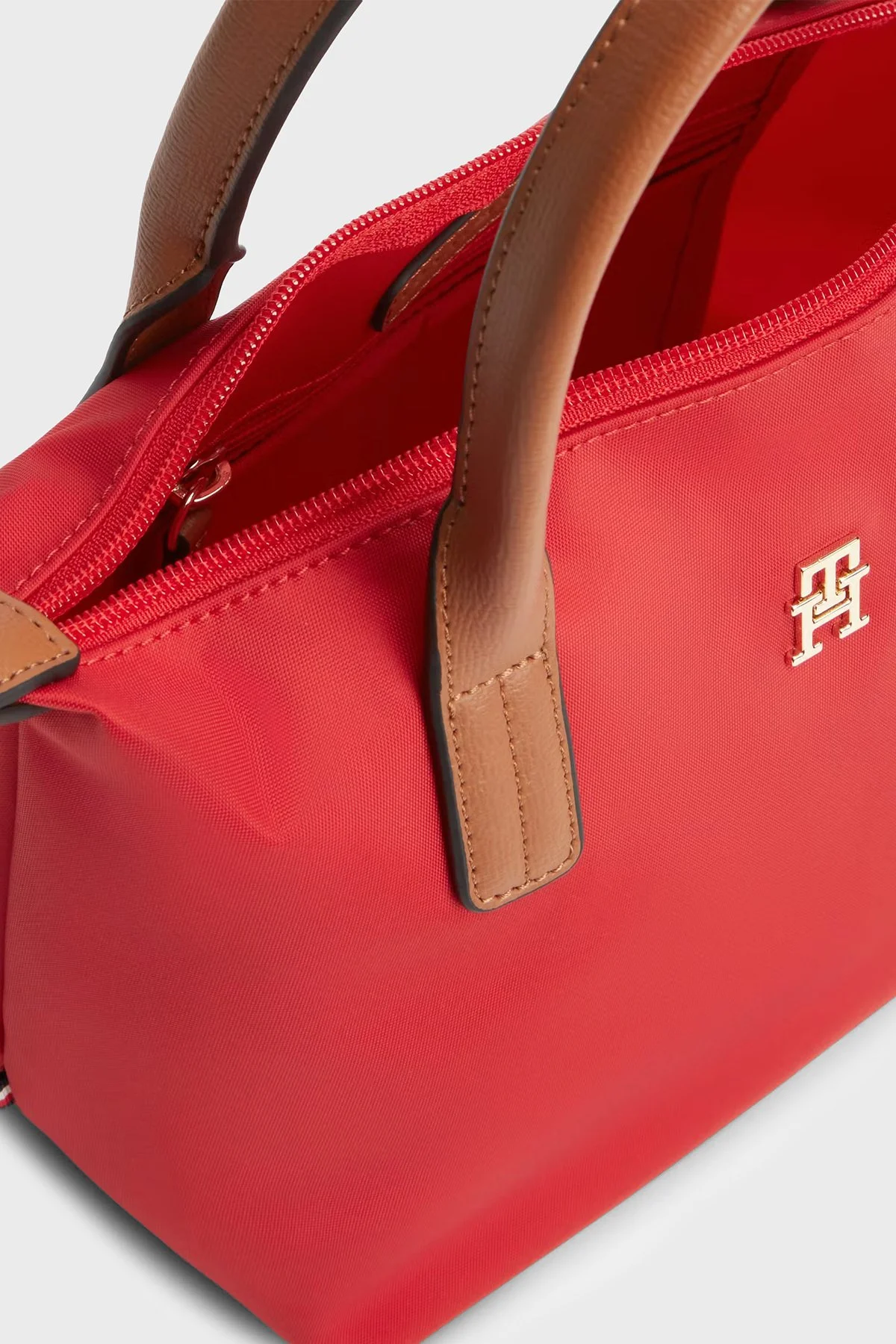 Tommy Hilfiger Logolu Çıkarılabilir Askılı Tote Kadın Çanta AW0AW17709 XLG KIRMIZI - 4