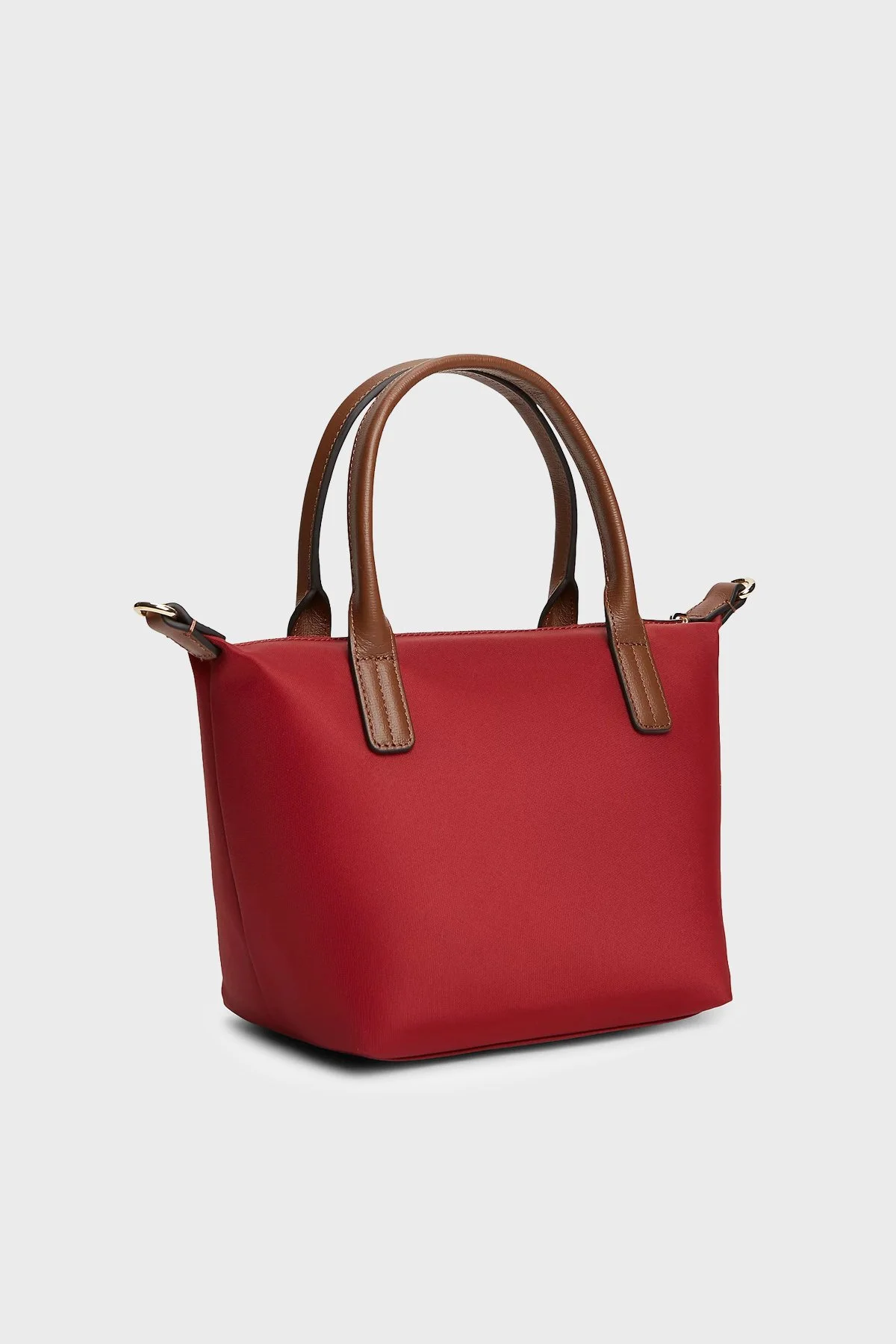 Tommy Hilfiger Logolu Çıkarılabilir Askılı Tote Kadın Çanta AW0AW17709 XLI Kırmızı - 4