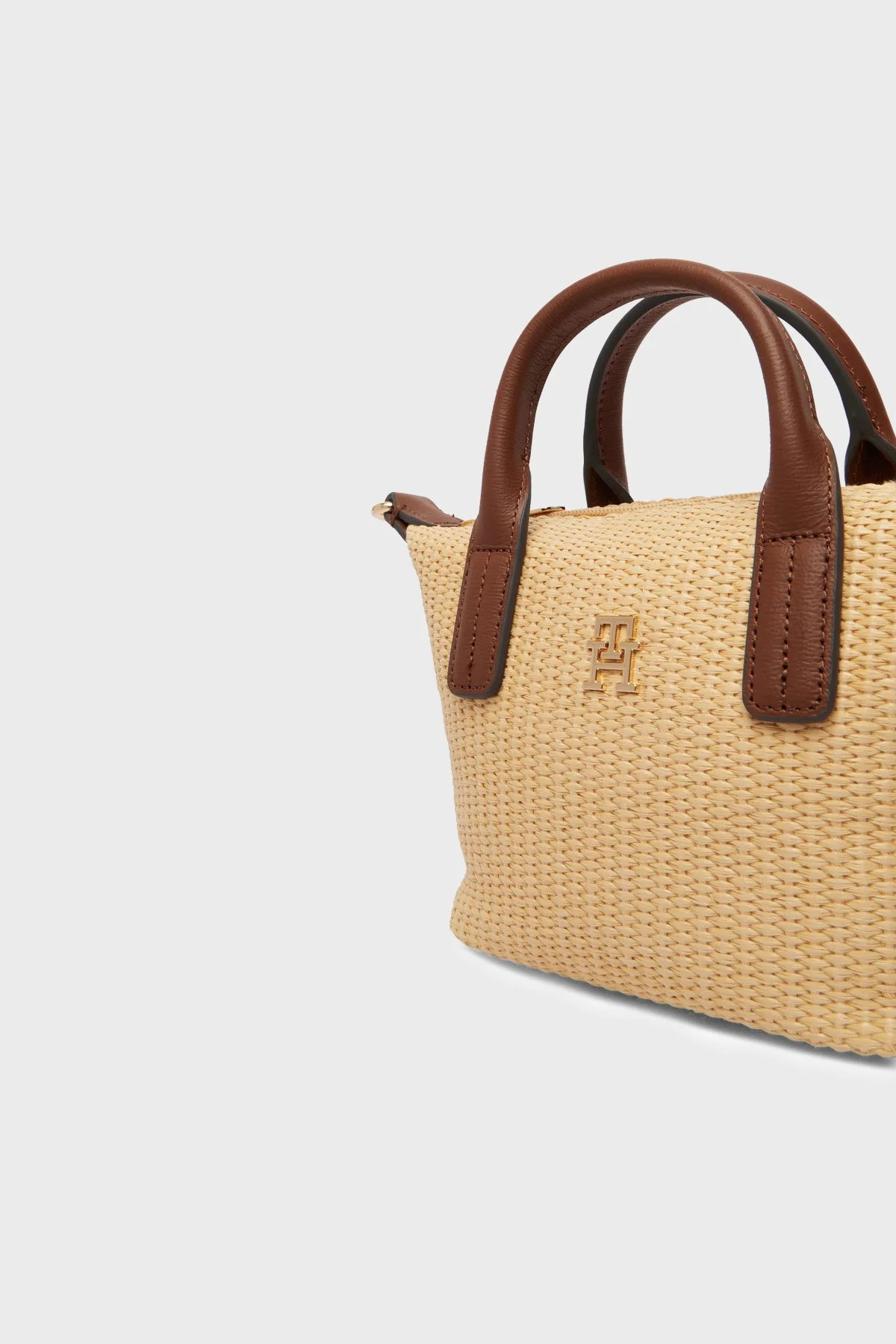 Tommy Hilfiger Logolu Çıkarılabilir Askılı Tote Kadın Çanta AW0AW18526 0F4 BEJ - 5