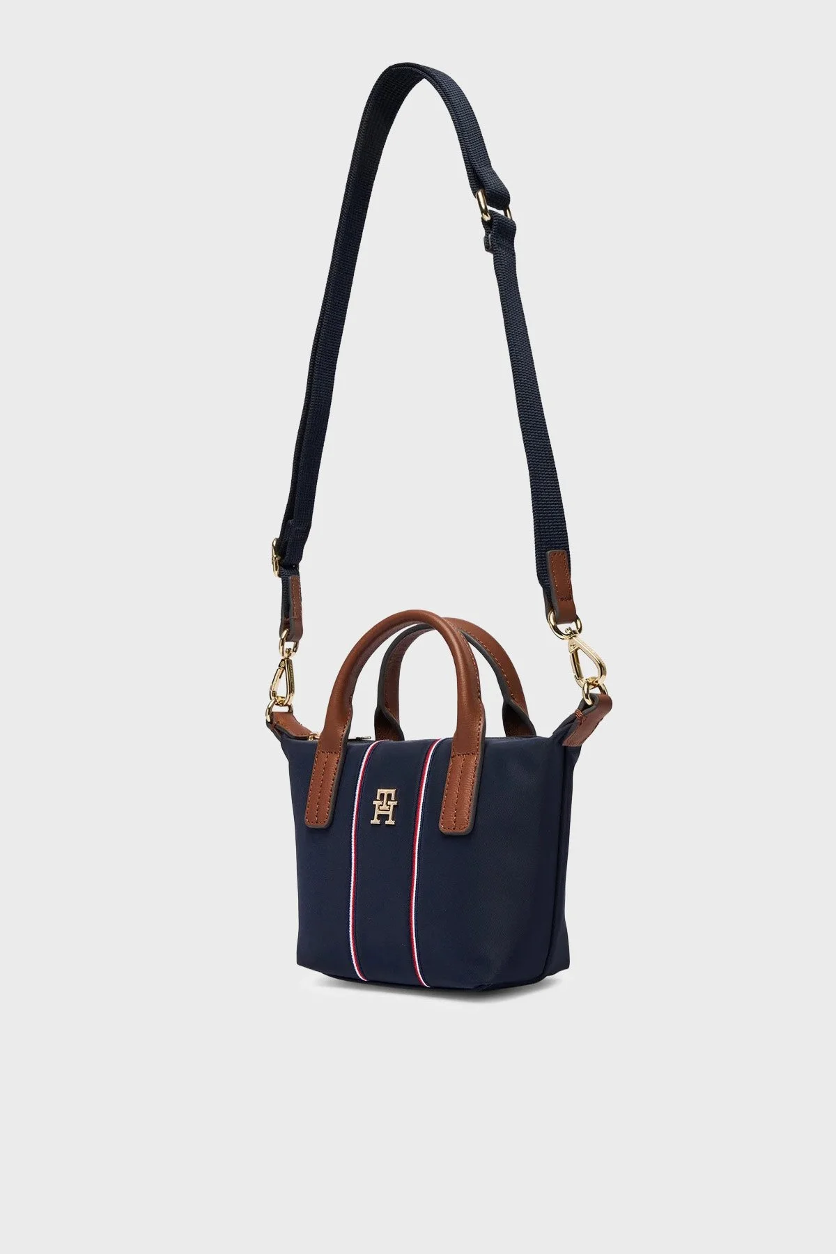 Tommy Hilfiger Logolu Çıkarılabilir Askılı Tote Kadın Çanta AW0AW18552 0GY LACİVERT - 4