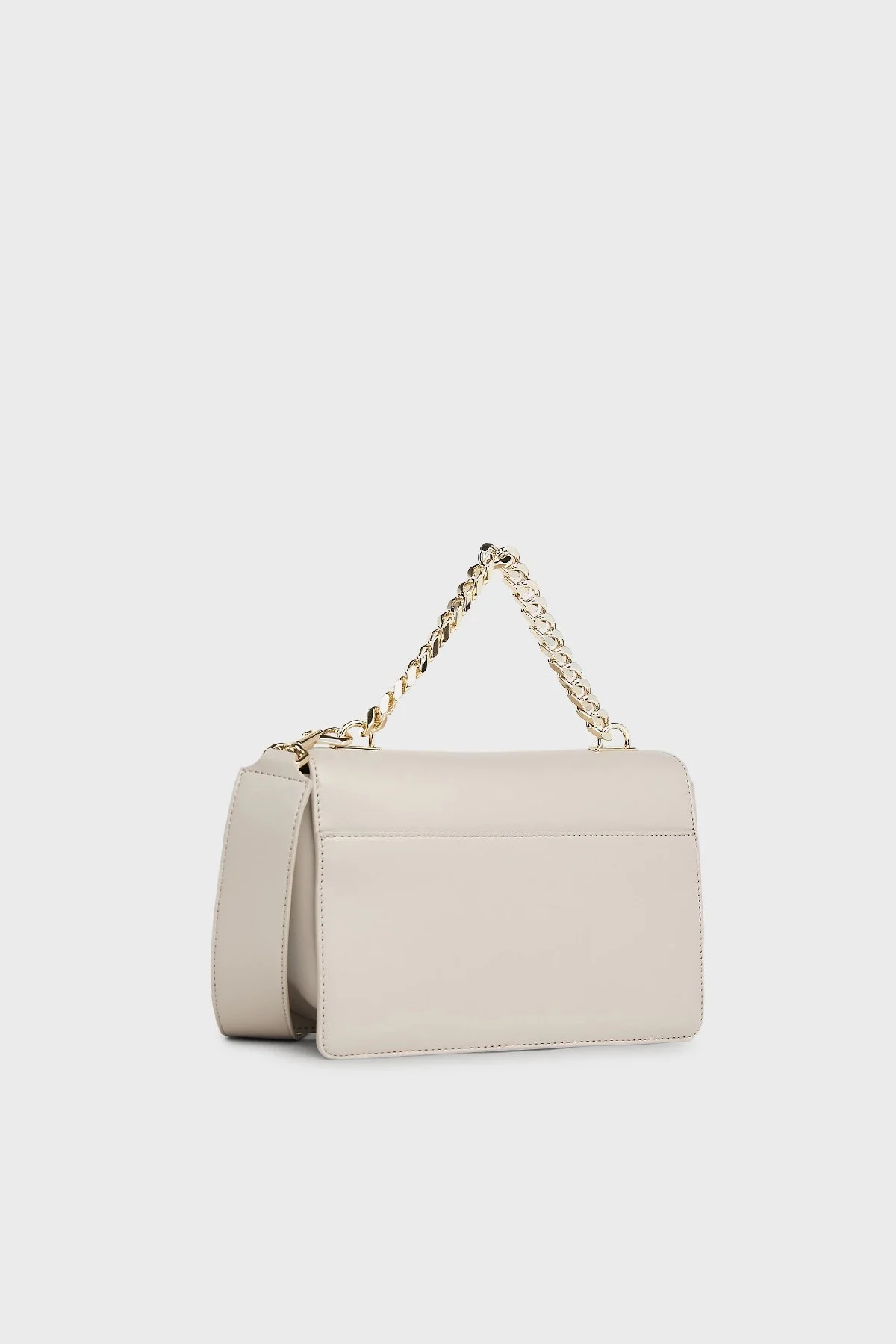 Tommy Hilfiger Logolu Çıkarılabilir Askılı Zincirli Bayan Çanta AW0AW15725 PKB GRİ - 4