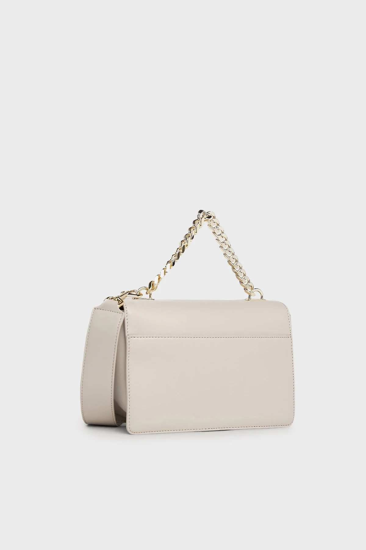 Tommy Hilfiger Logolu Çıkarılabilir Askılı Zincirli Bayan Çanta AW0AW15725 PKB GRİ - 6