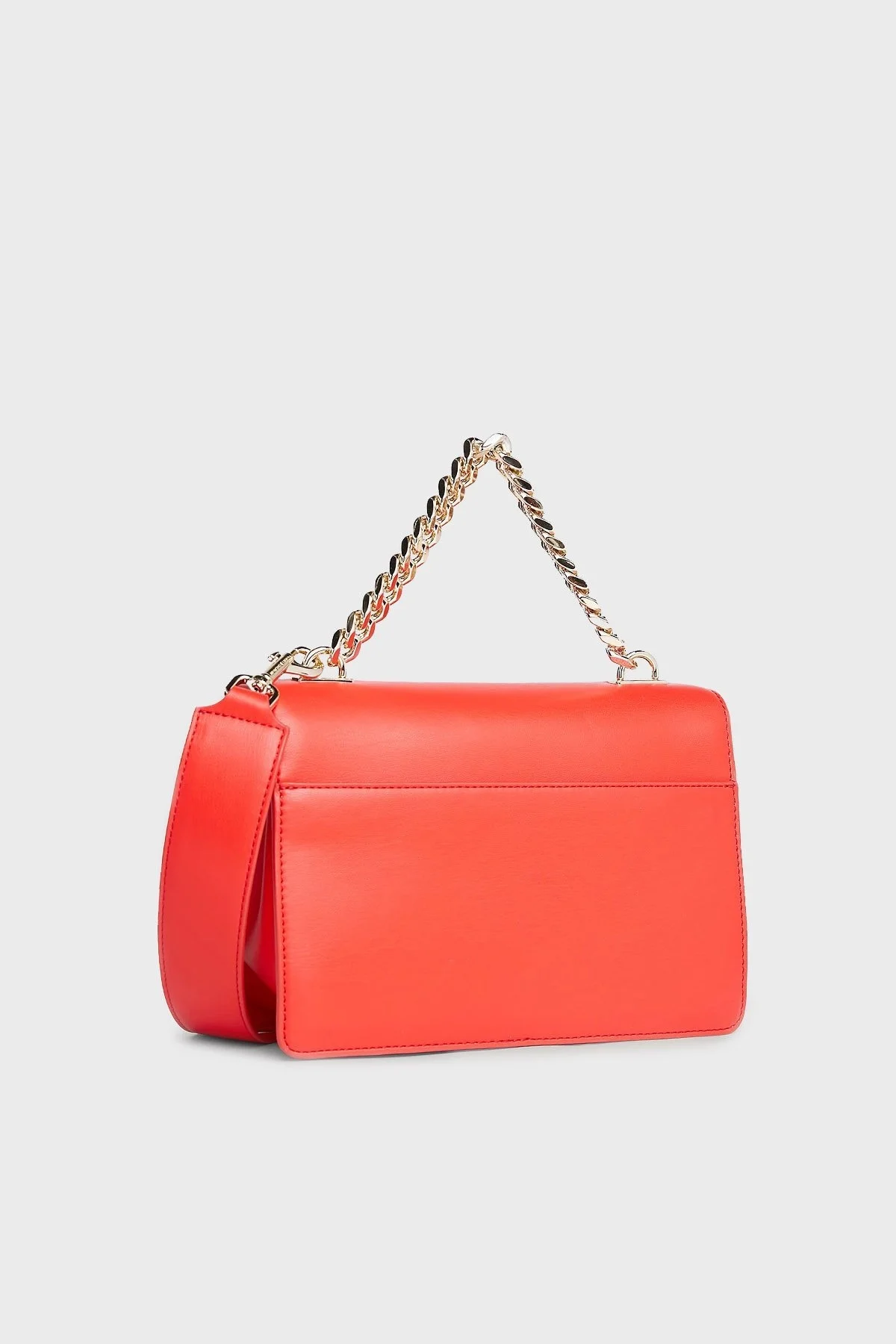 Tommy Hilfiger Logolu Çıkarılabilir Askılı Zincirli Bayan Çanta AW0AW15725 XND KIRMIZI - 3