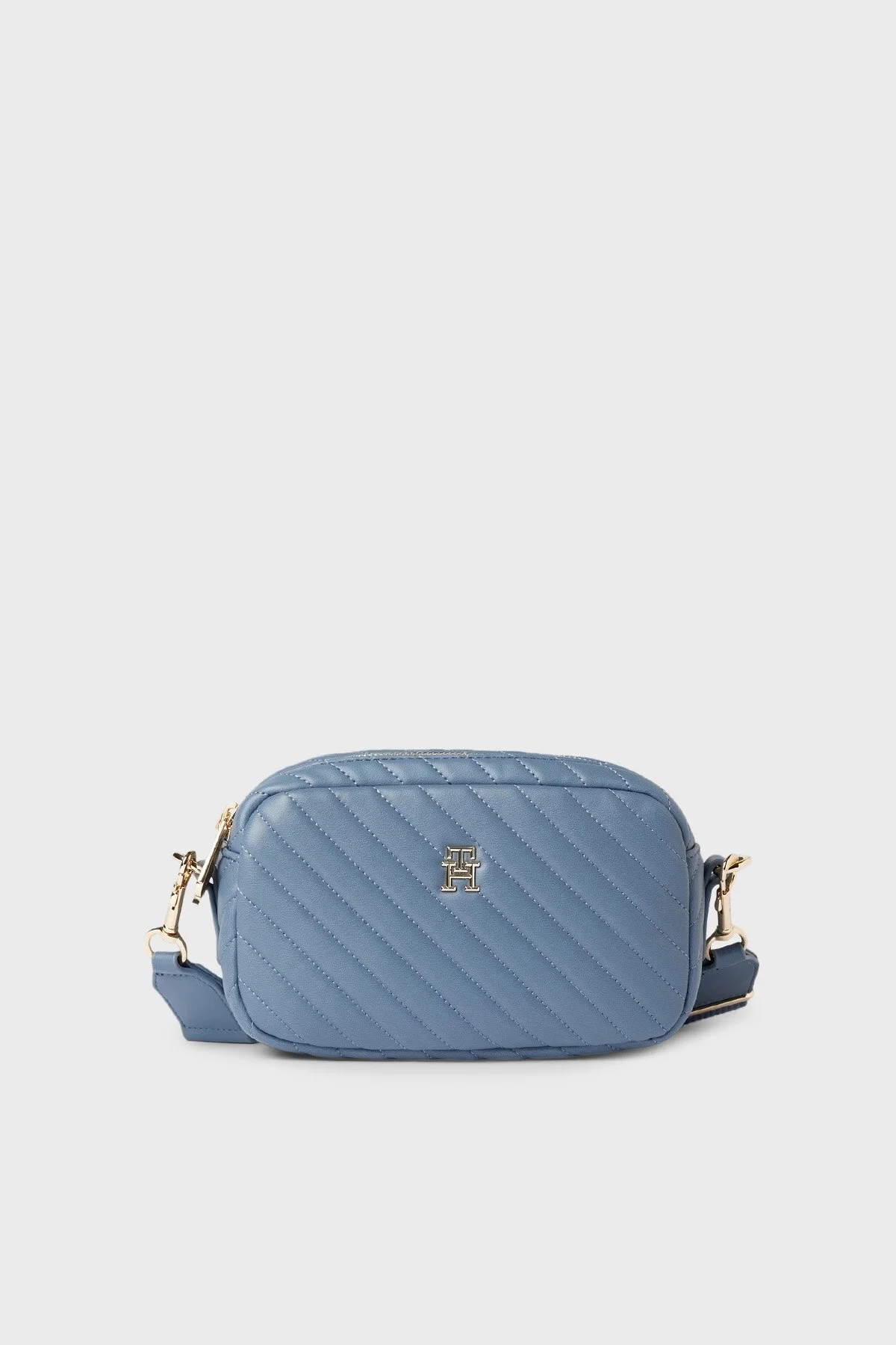 Tommy Hilfiger Logolu Çıkarılabilir Ayarlanabilir Omuz Askılı Bayan Çanta AW0AW17011 C0Z MAVİ - 1
