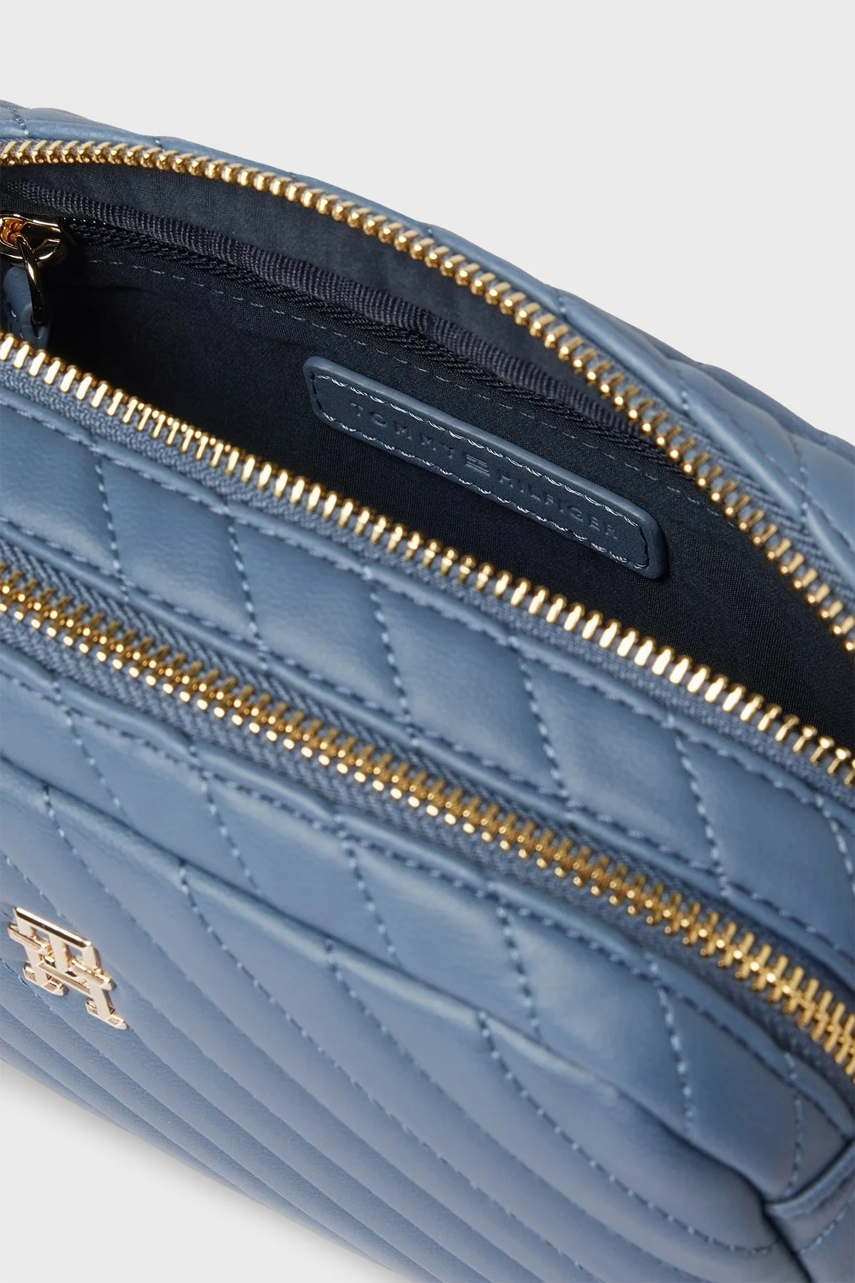 Tommy Hilfiger Logolu Çıkarılabilir Ayarlanabilir Omuz Askılı Bayan Çanta AW0AW17011 C0Z MAVİ - 5