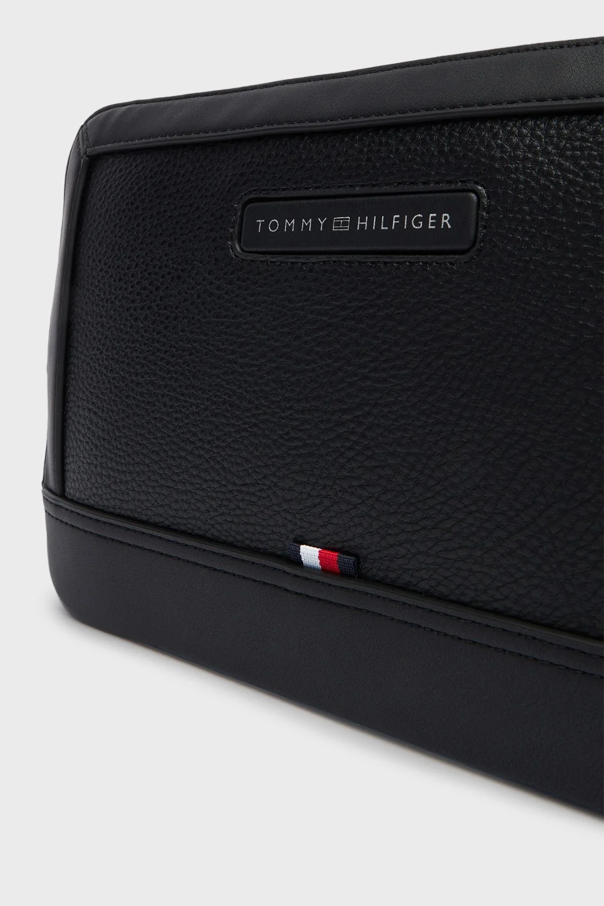 Tommy Hilfiger Logolu Çıkarılabilir Bilek Askılı Erkek Çanta AM0AM13953 BDS SİYAH - 5